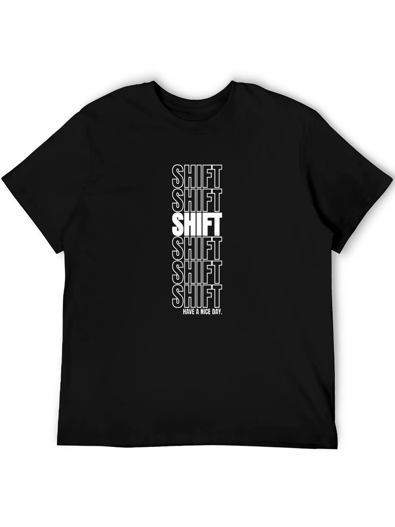 Shift T-Shirt -  Crew Neck Graphic Print Tee