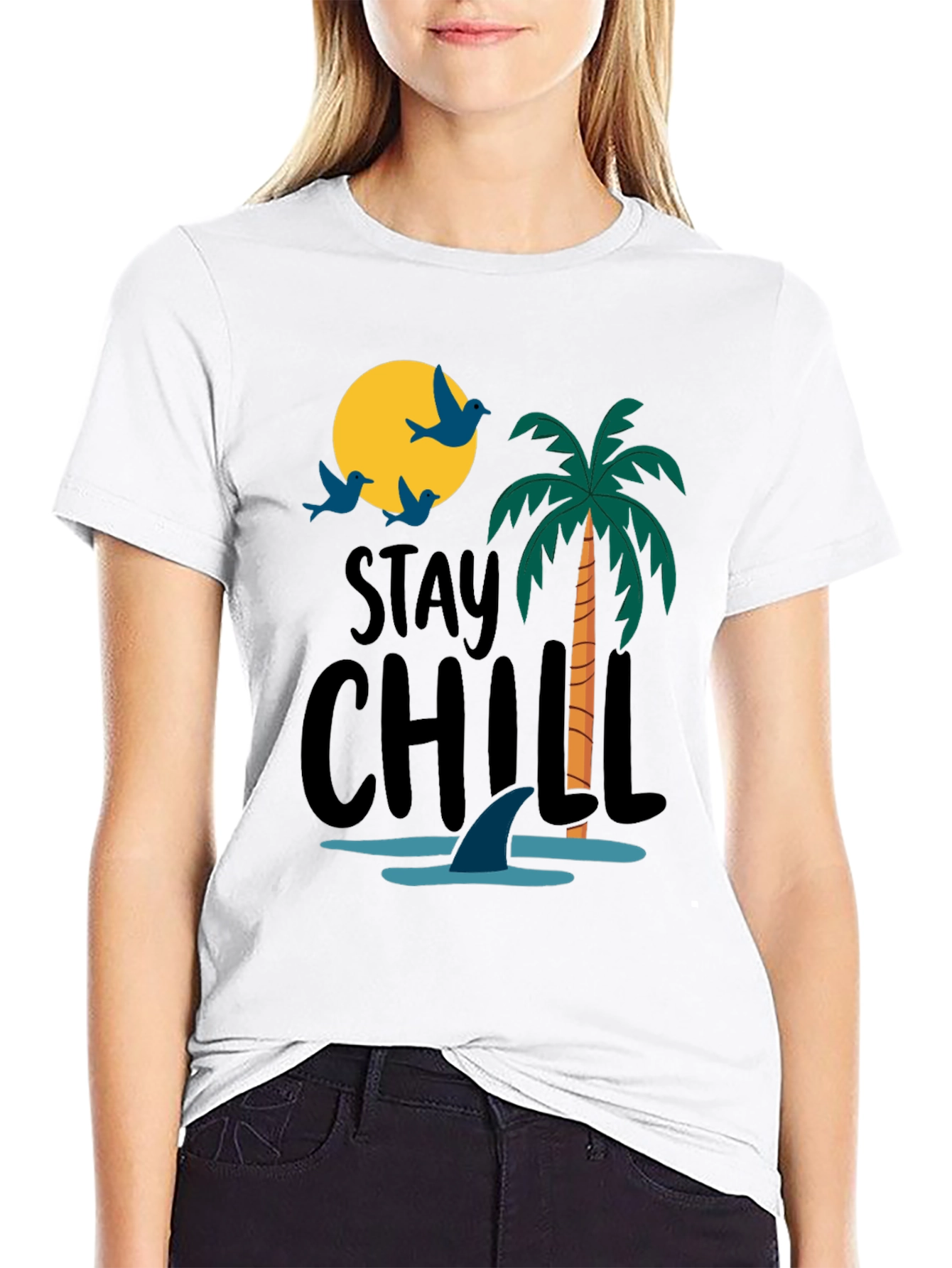 Stay Chill Shark Tee