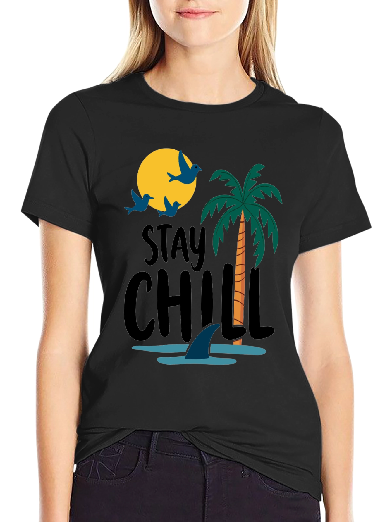 Stay Chill Shark Tee