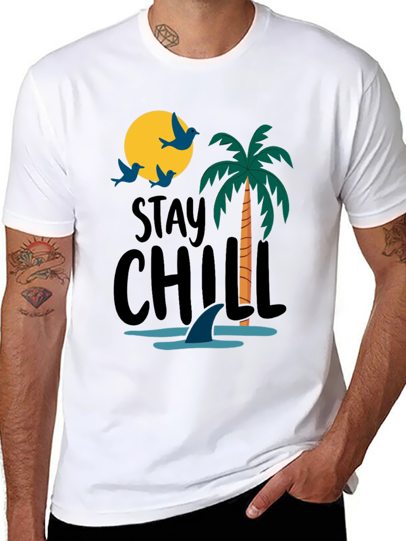 Stay Chill Shark Tee