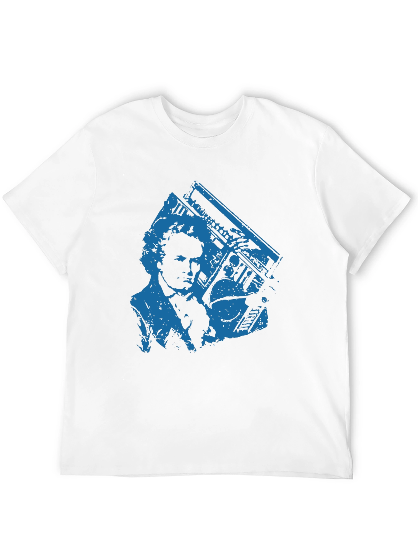 Retro Boombox Graphic Tee - Cool Casual Style