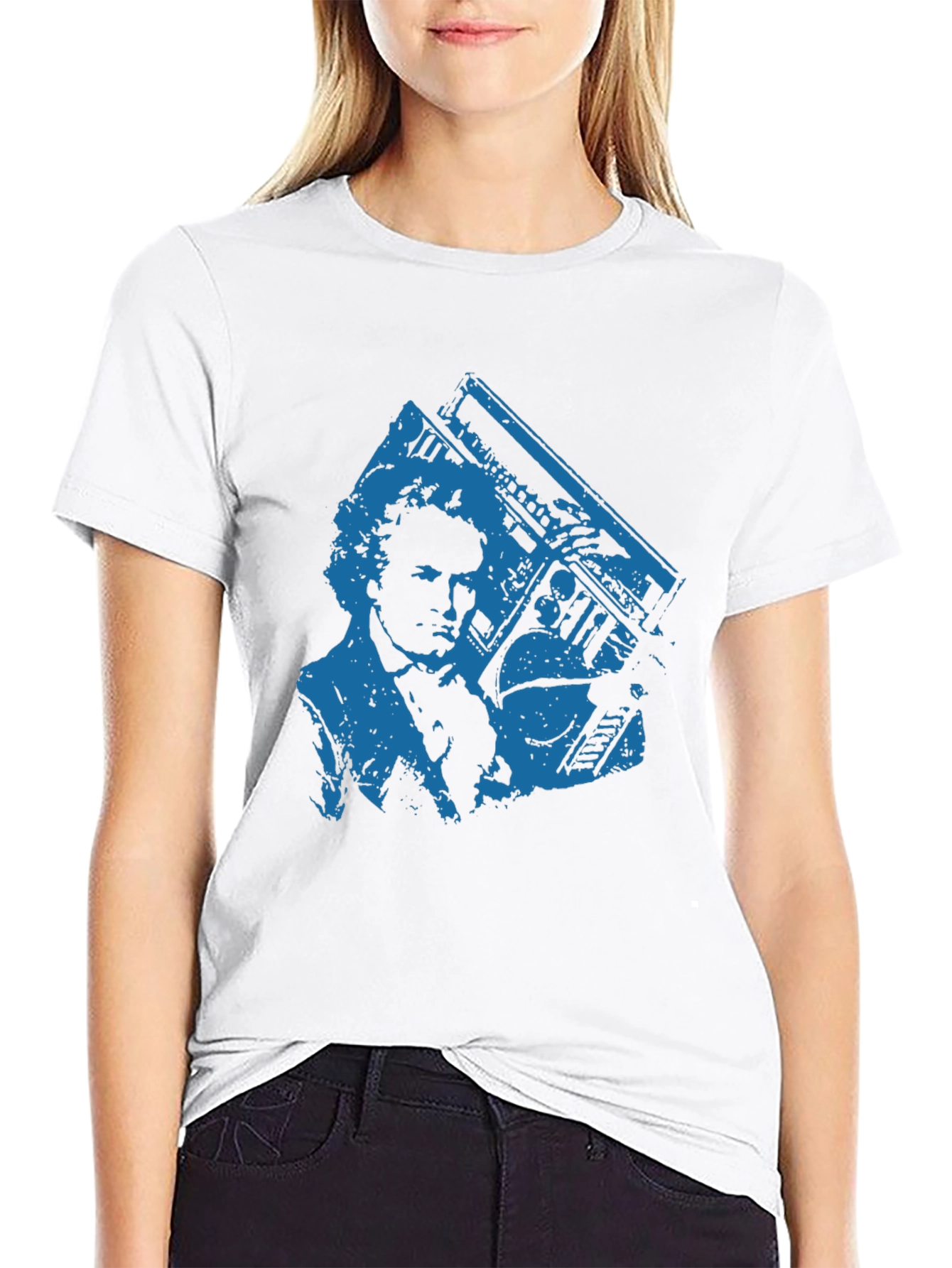 Retro Boombox Graphic Tee - Cool Casual Style