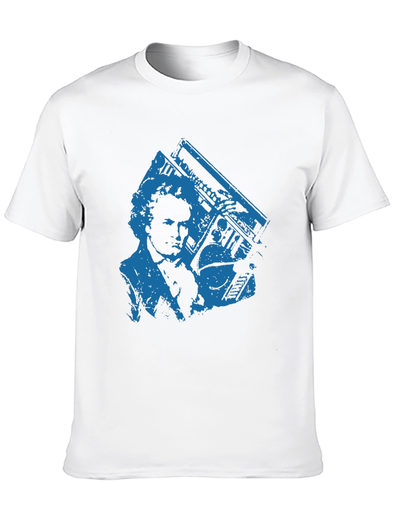 Retro Boombox Graphic Tee - Cool Casual Style