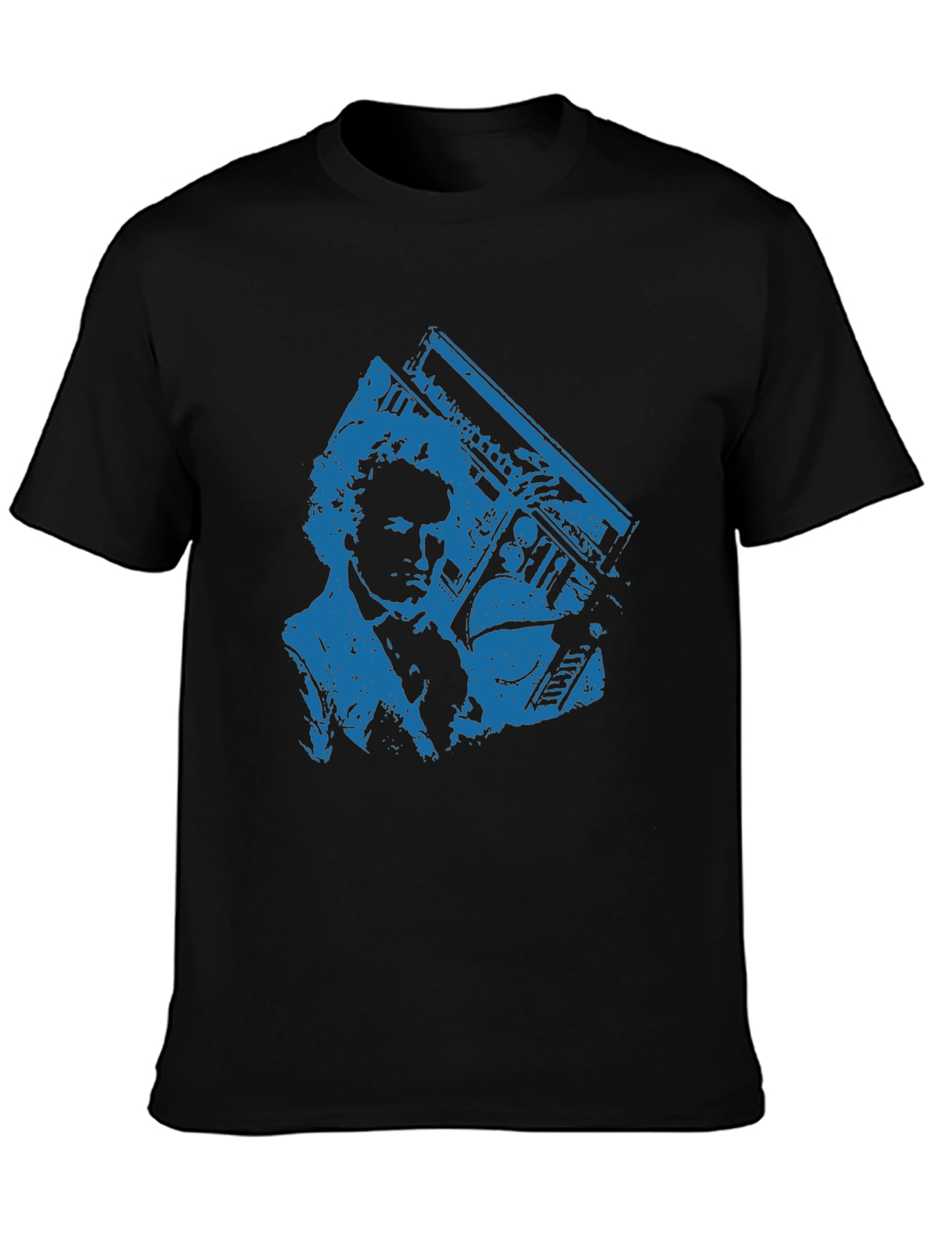 Retro Boombox Graphic Tee - Cool Casual Style