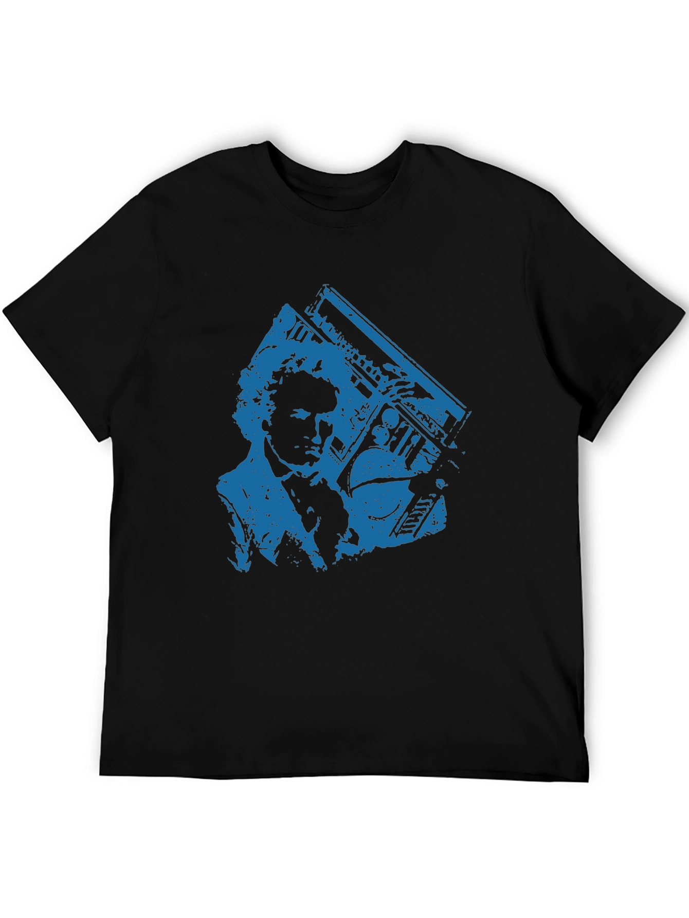 Retro Boombox Graphic Tee - Cool Casual Style