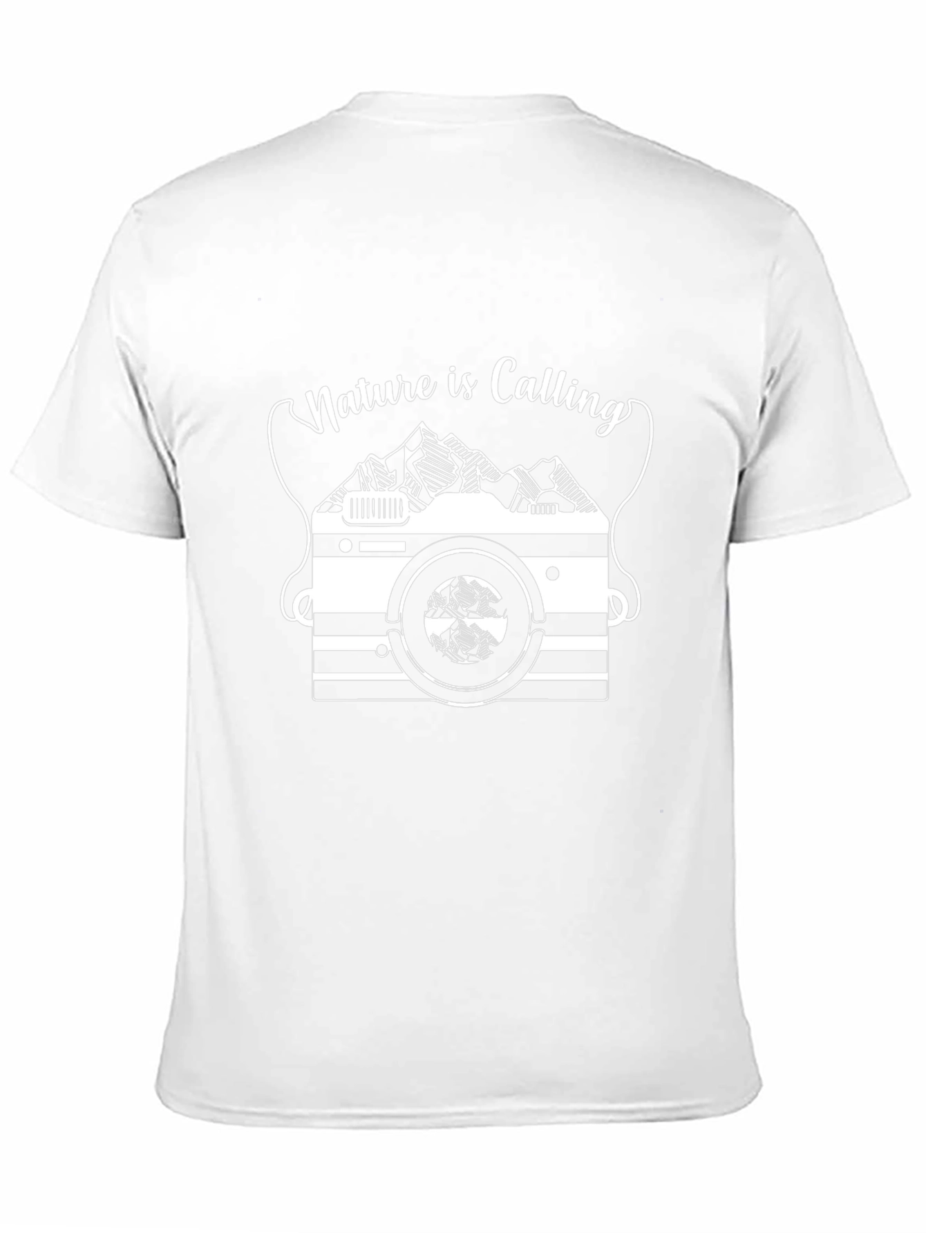 Nature is Calling Black Graphic Tee