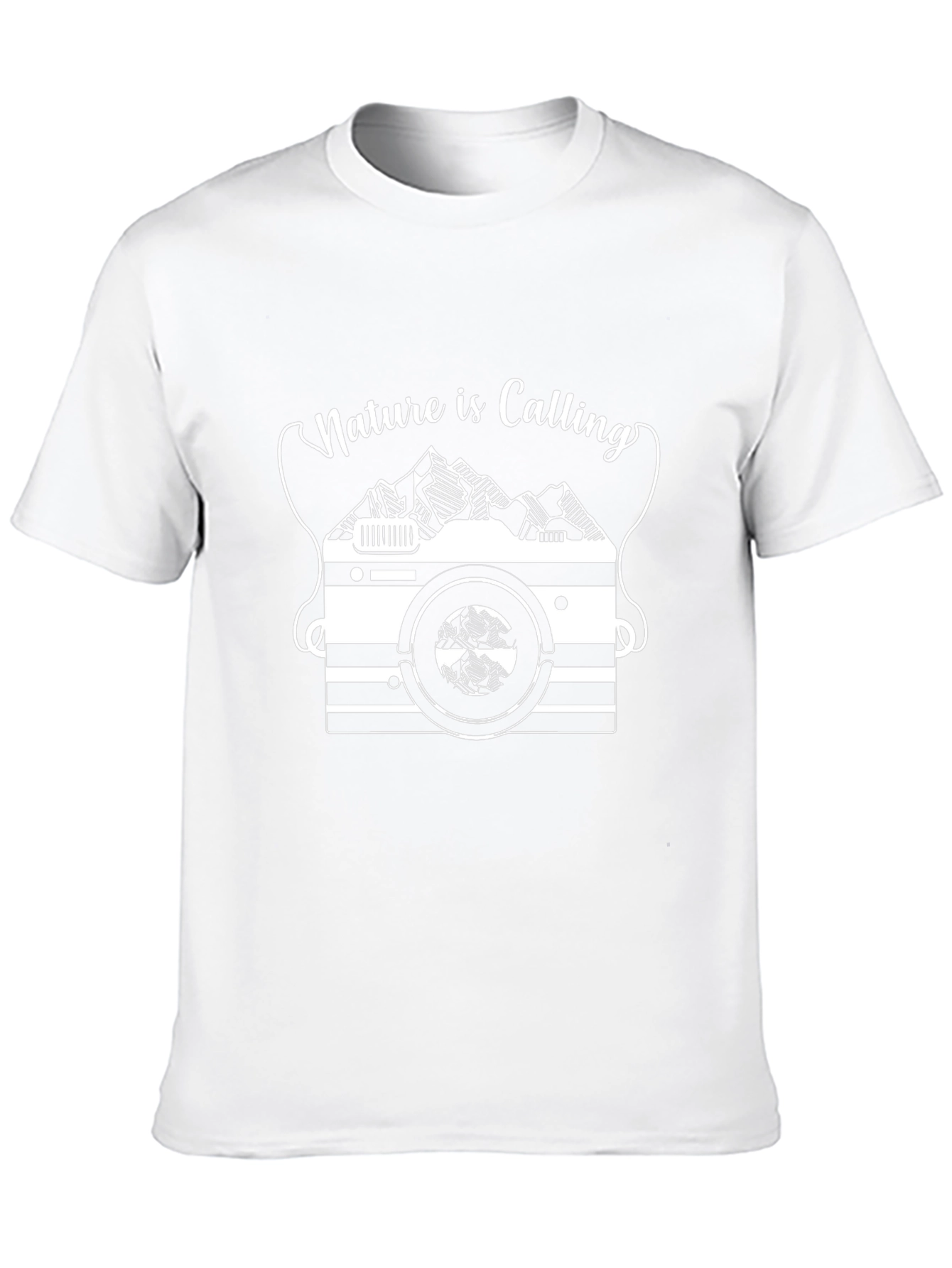 Nature is Calling Black Graphic Tee