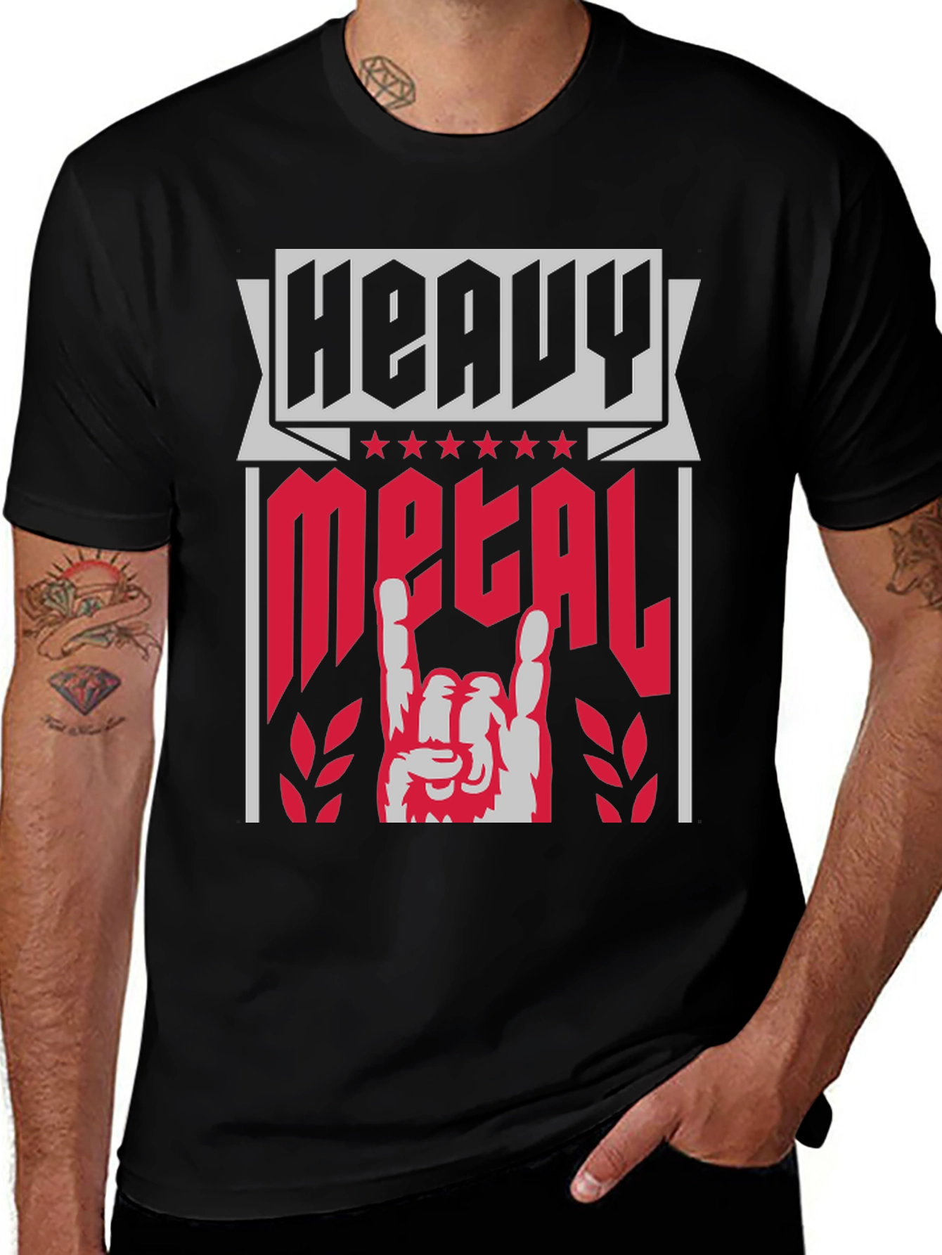 Heavy Metal Graphic T-Shirt - Rock On!