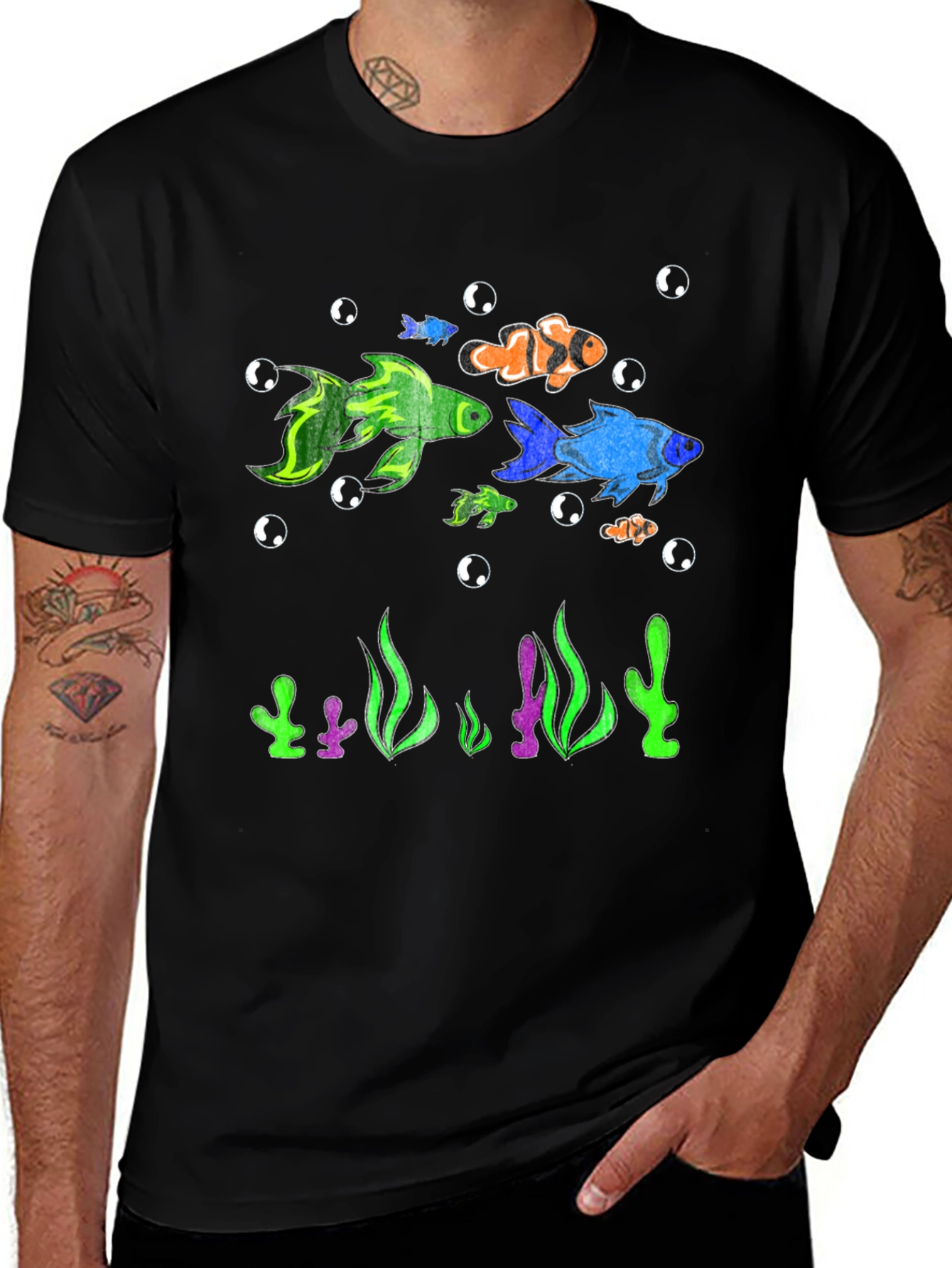 Aquarium Fish T-Shirt - Fun Graphic Tee