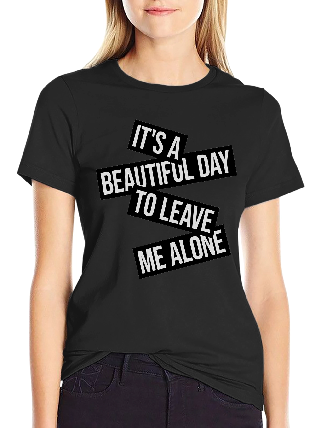 Sarcastic Graphic Tee: Leave Me Alone