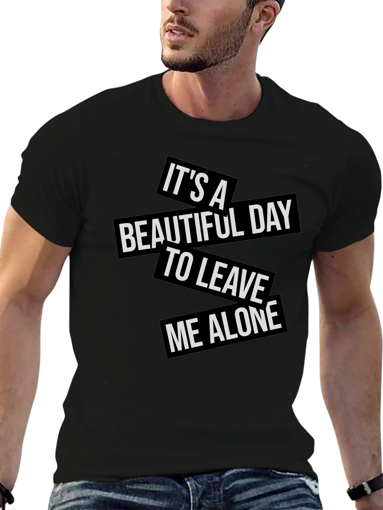 Sarcastic Graphic Tee: Leave Me Alone