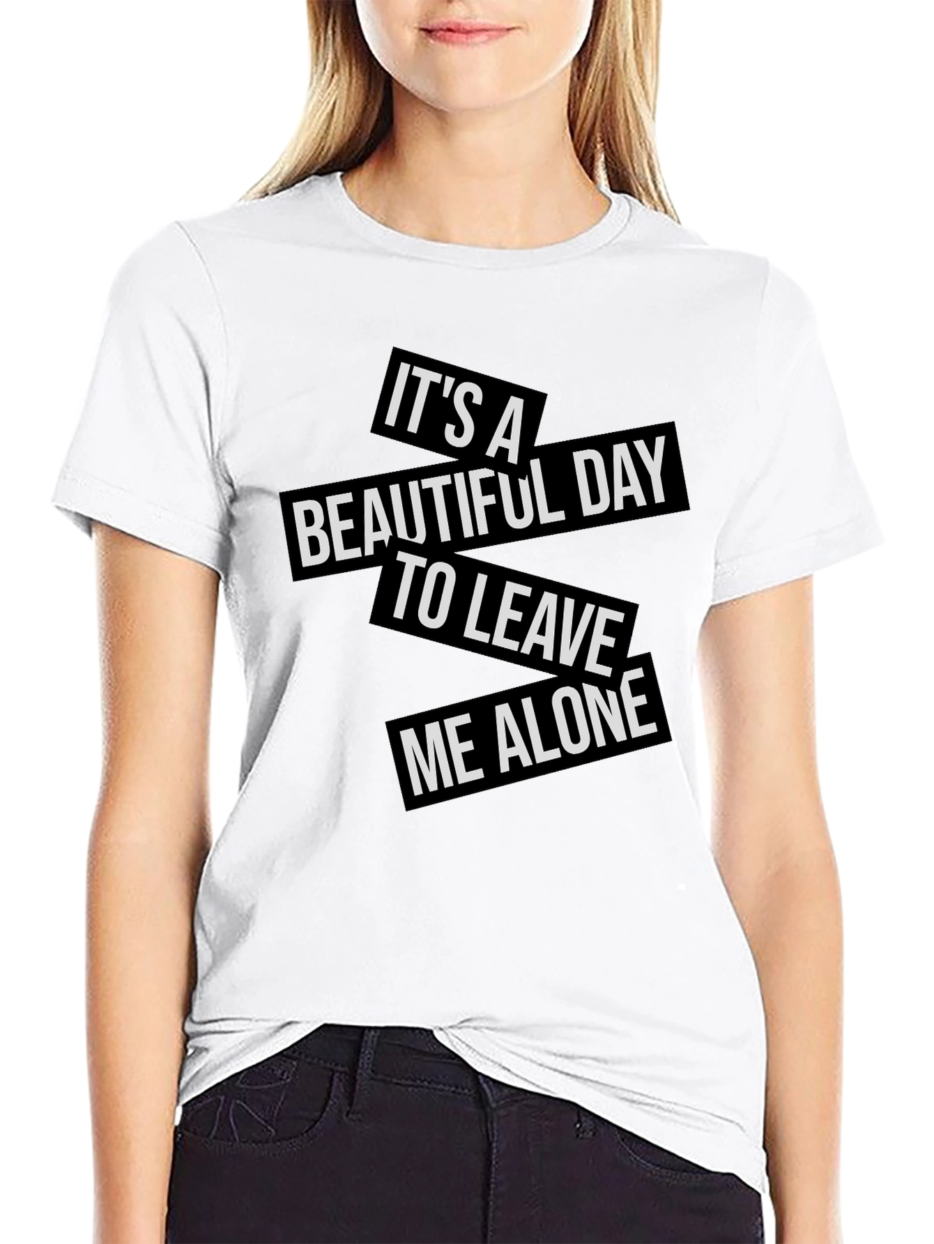 Sarcastic Graphic Tee: Leave Me Alone