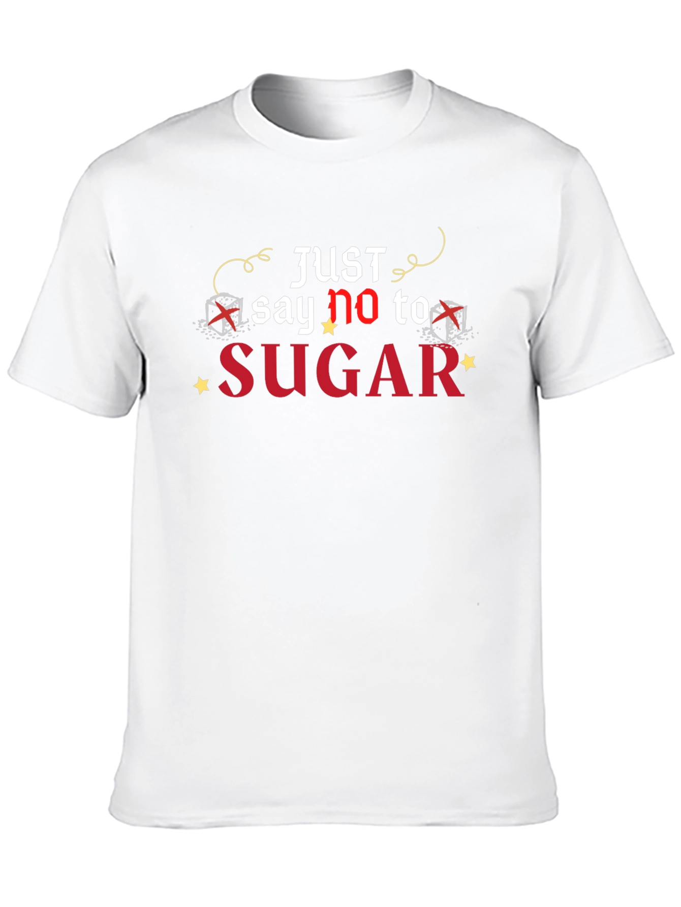 Just Say No To Sugar Black T-Shirt