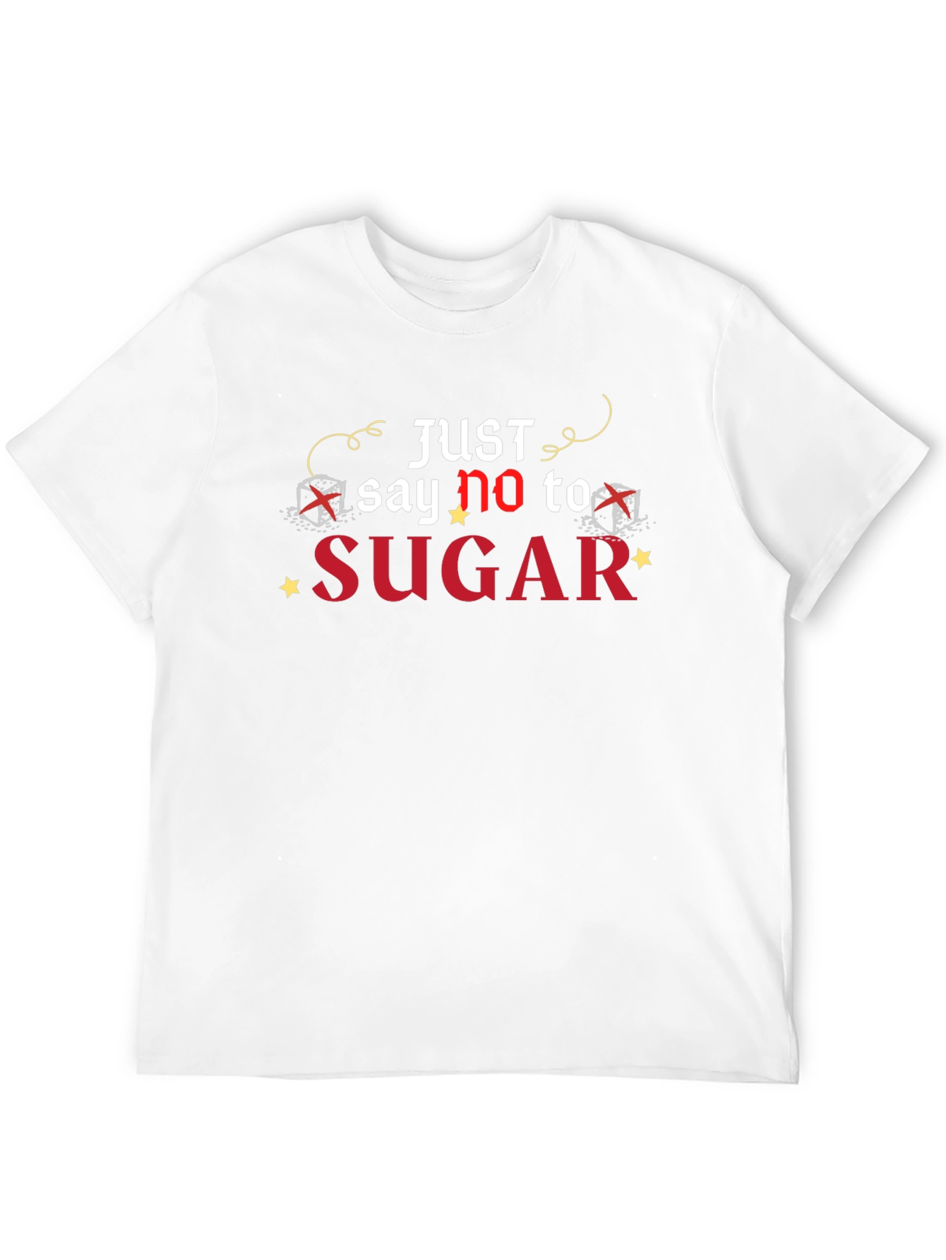 Just Say No To Sugar Black T-Shirt