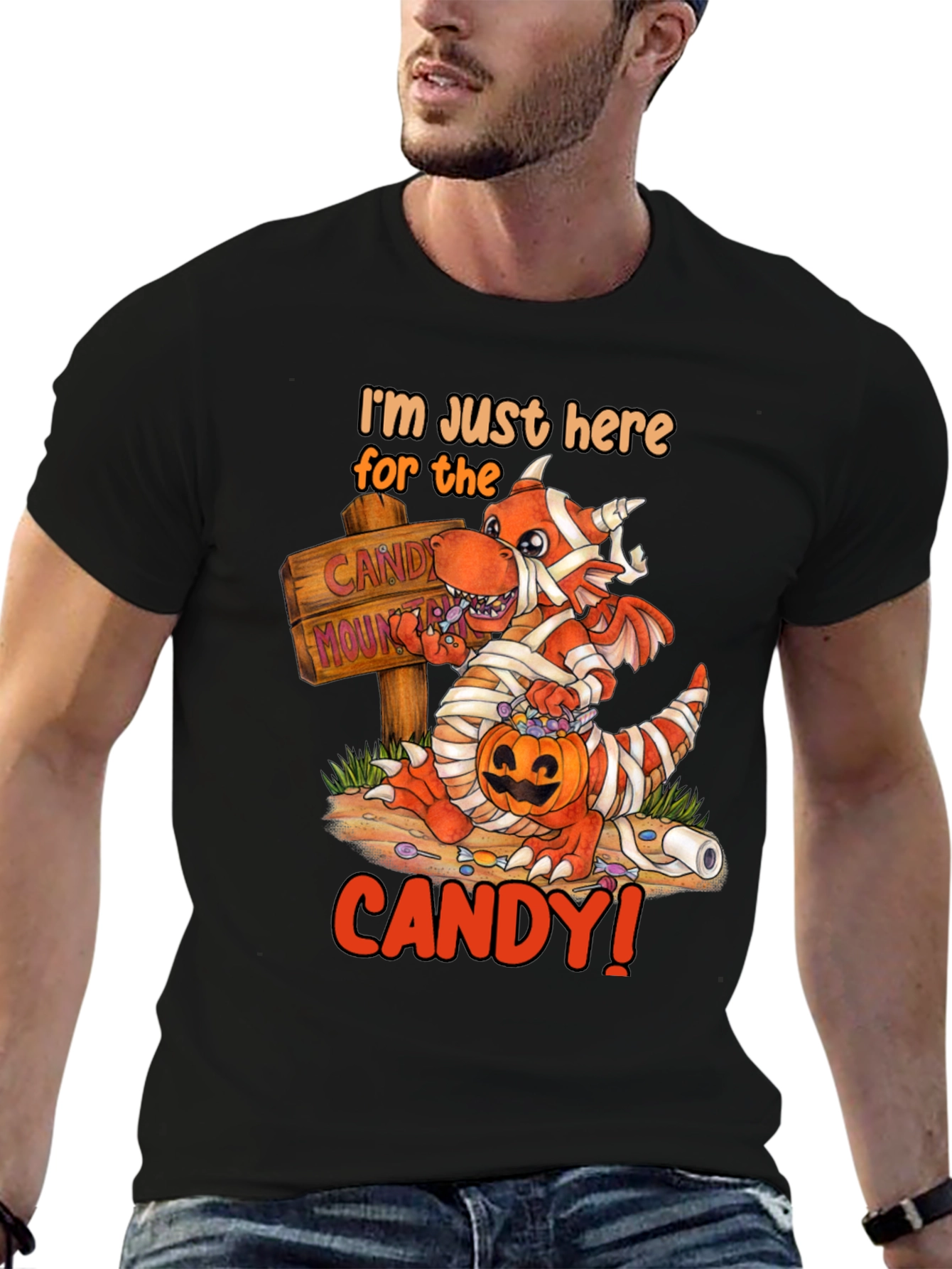 Candy Dragon Graphic Tee - Halloween Fun