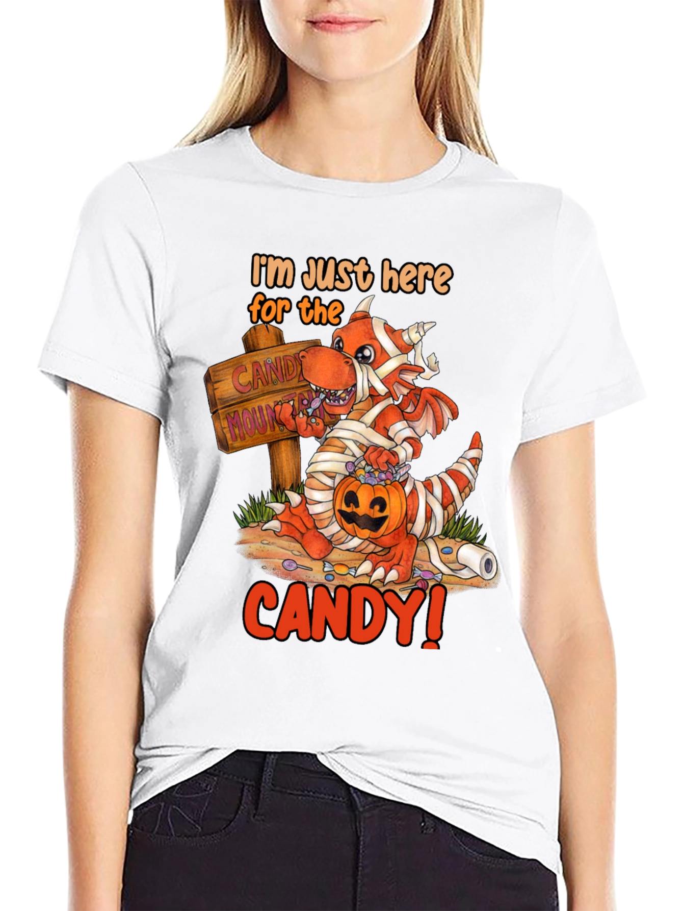 Candy Dragon Graphic Tee - Halloween Fun