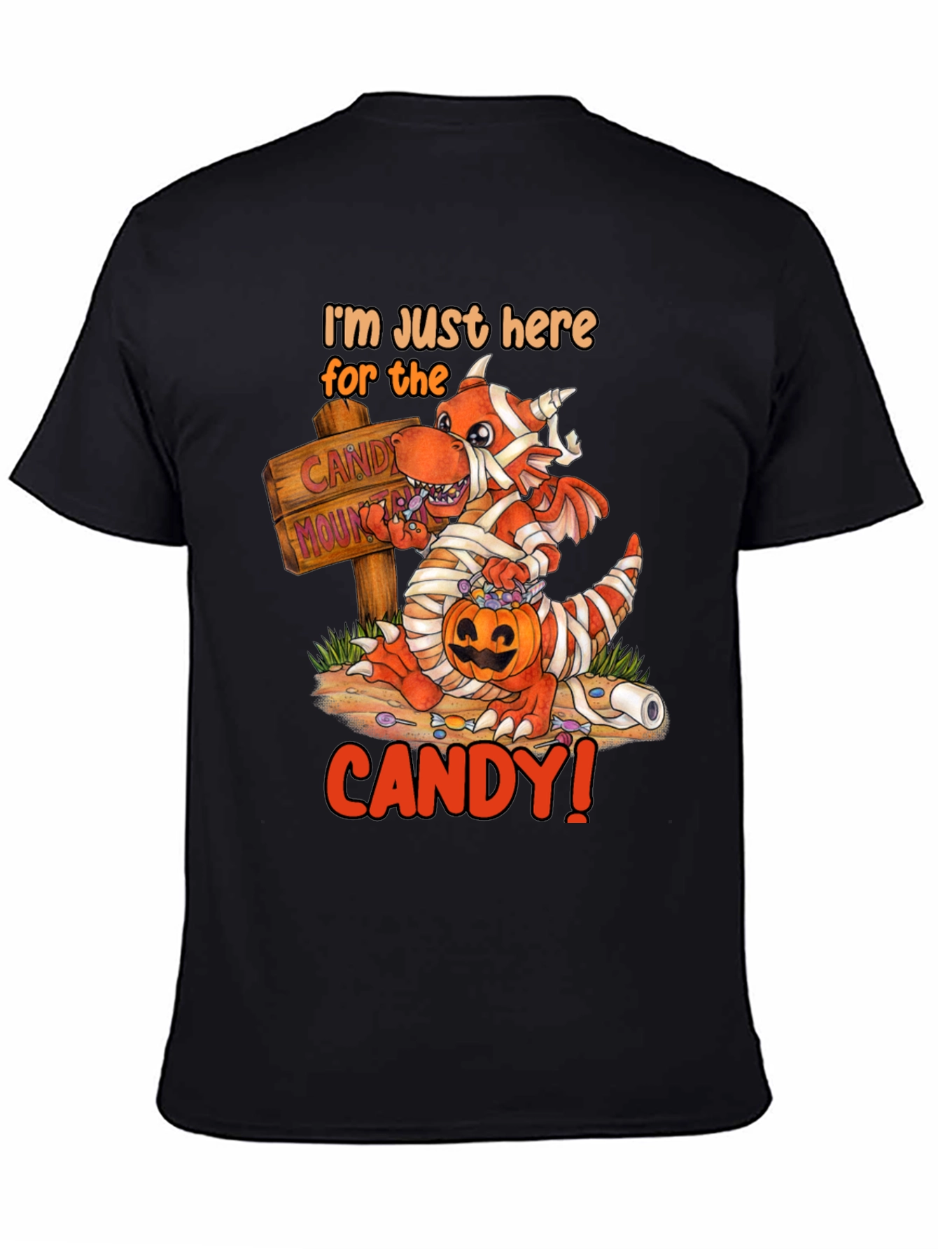Candy Dragon Graphic Tee - Halloween Fun