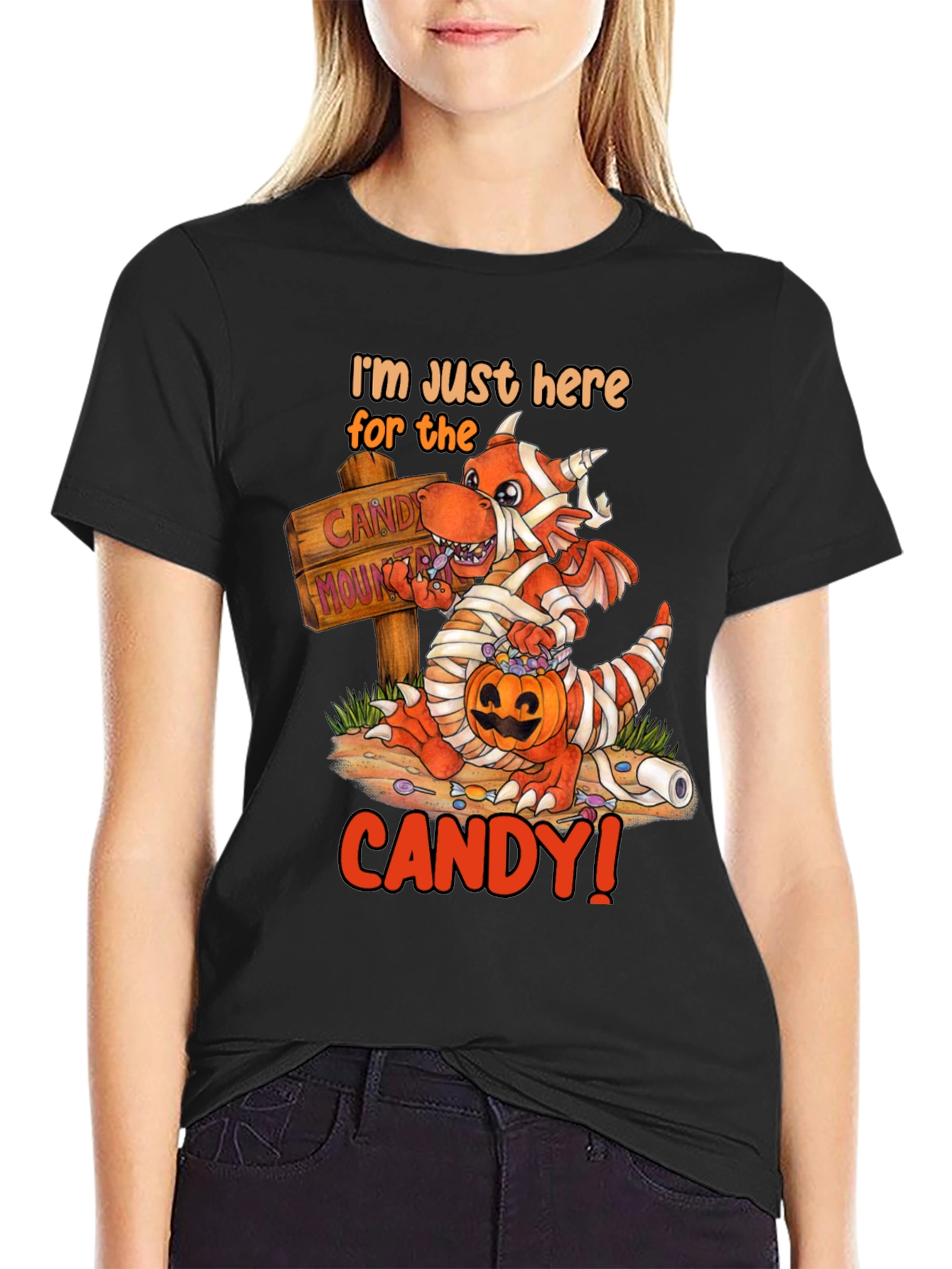 Candy Dragon Graphic Tee - Halloween Fun