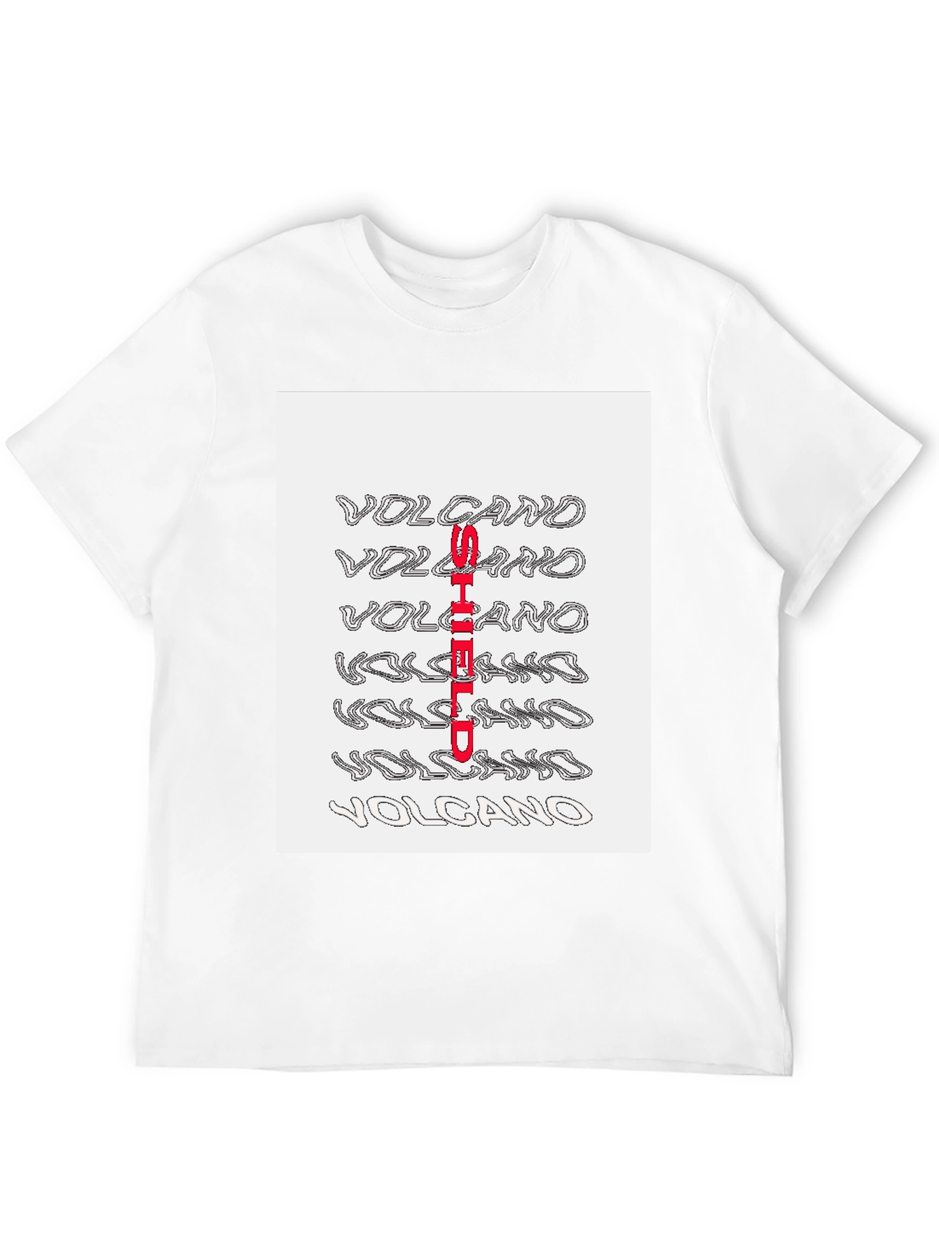 Volcano Shield Graphic Print T-Shirt