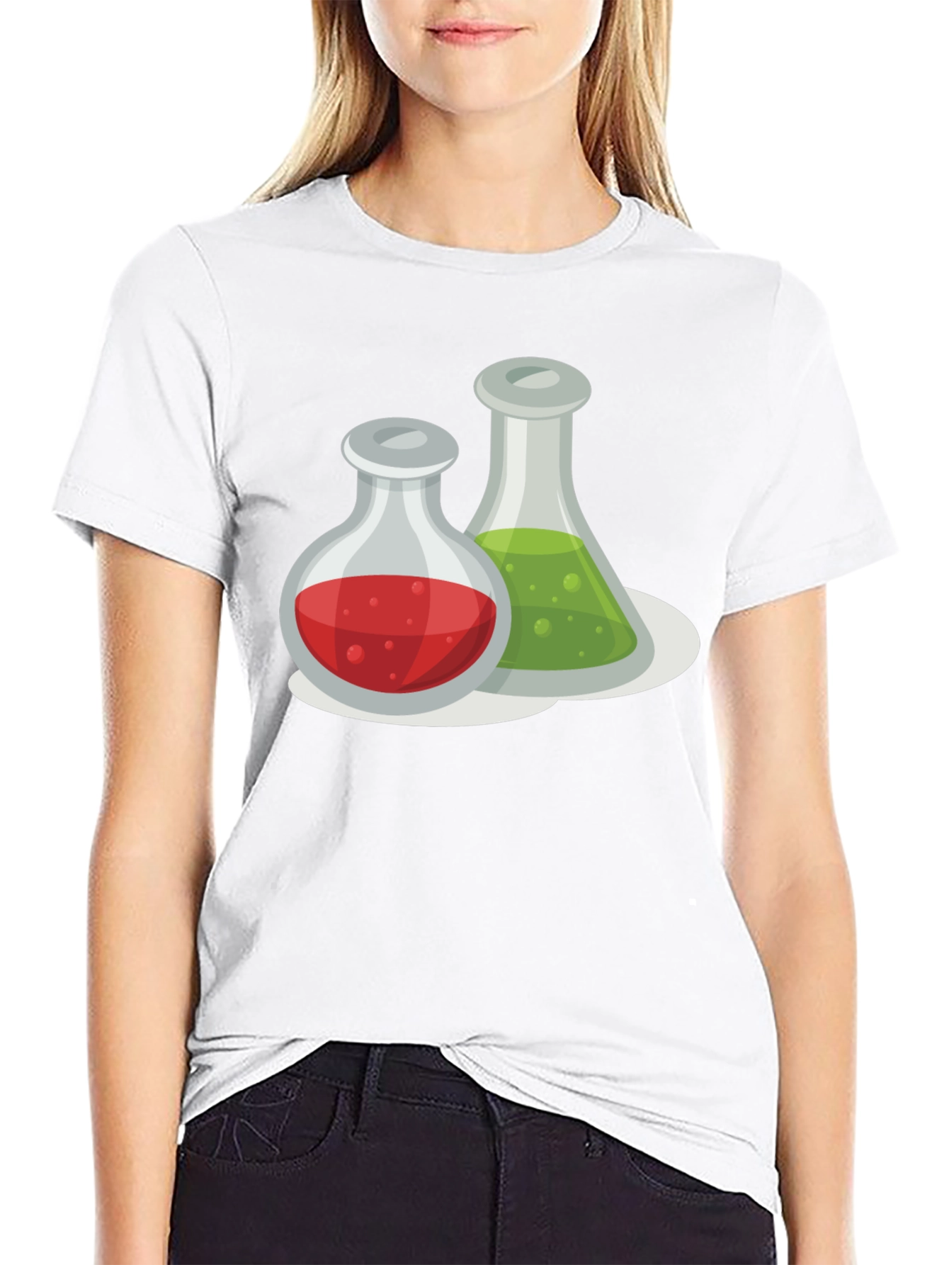 Science Beakers Graphic T-Shirt