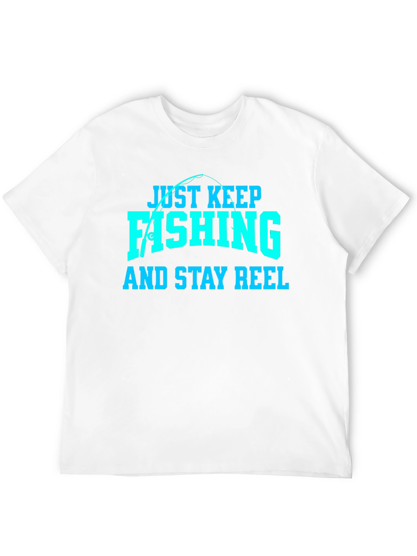 Just Keep Fishing Mens Black T-Shirt