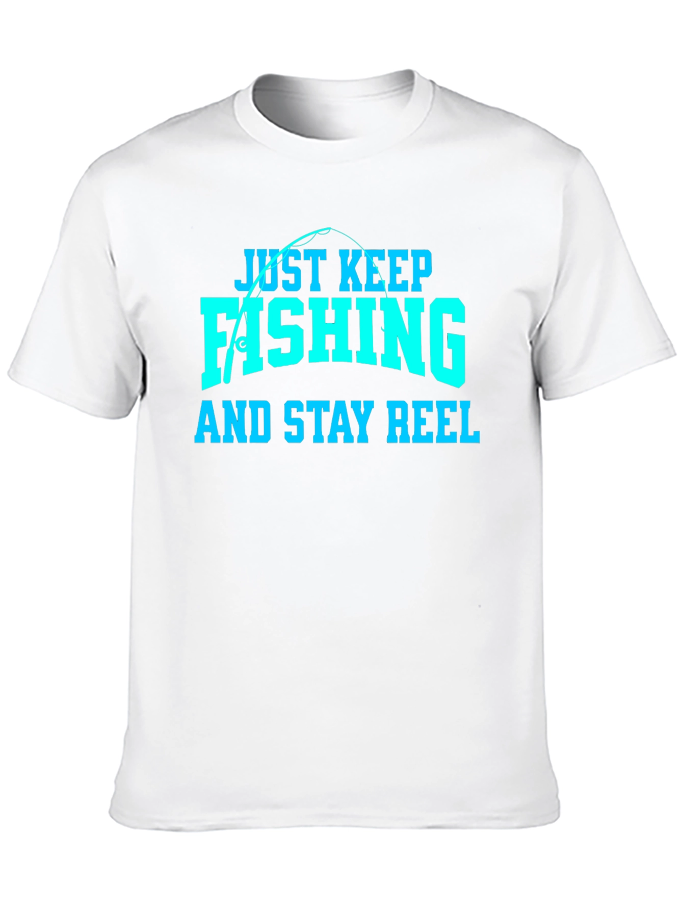 Just Keep Fishing Mens Black T-Shirt