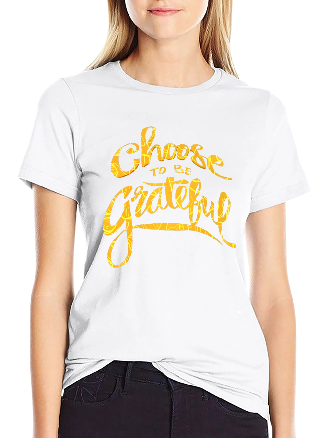 Choose to be Grateful Black Graphic Tee