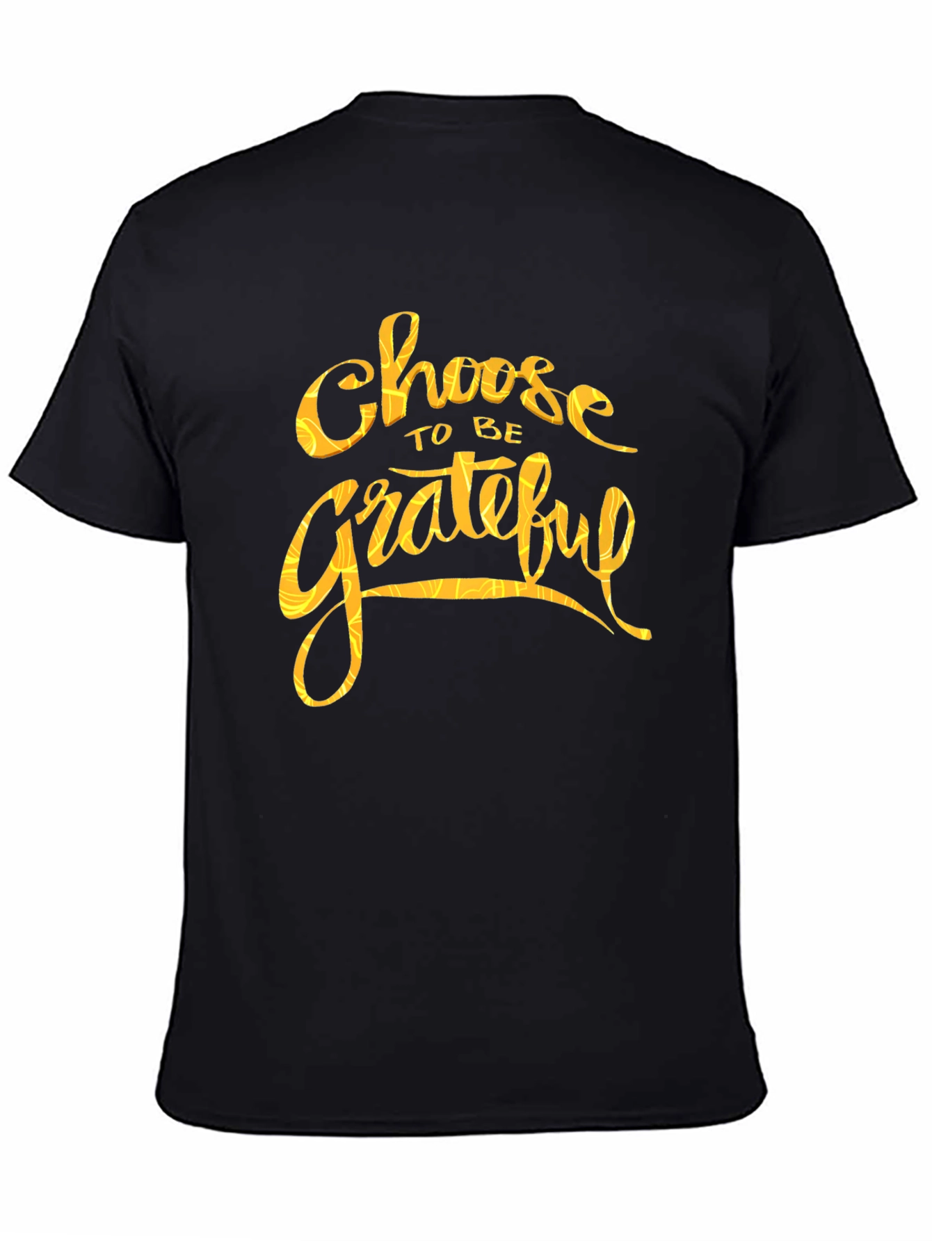 Choose to be Grateful Black Graphic Tee