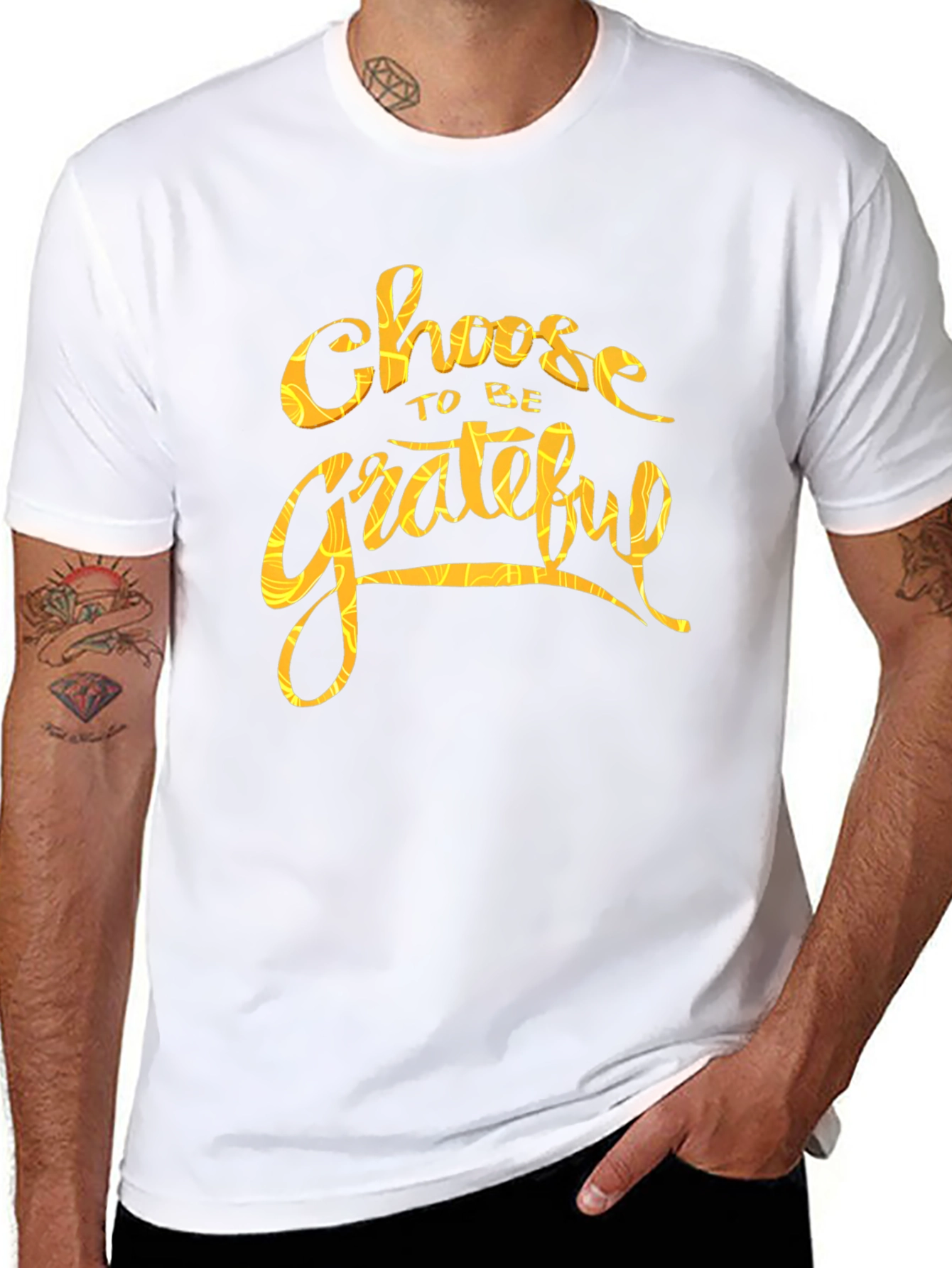 Choose to be Grateful Black Graphic Tee