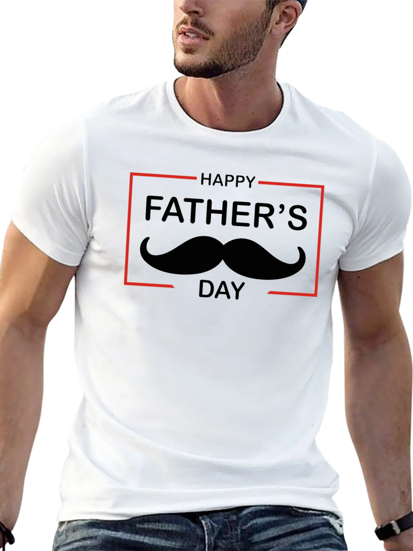 Fathers Day Mustache T-Shirt
