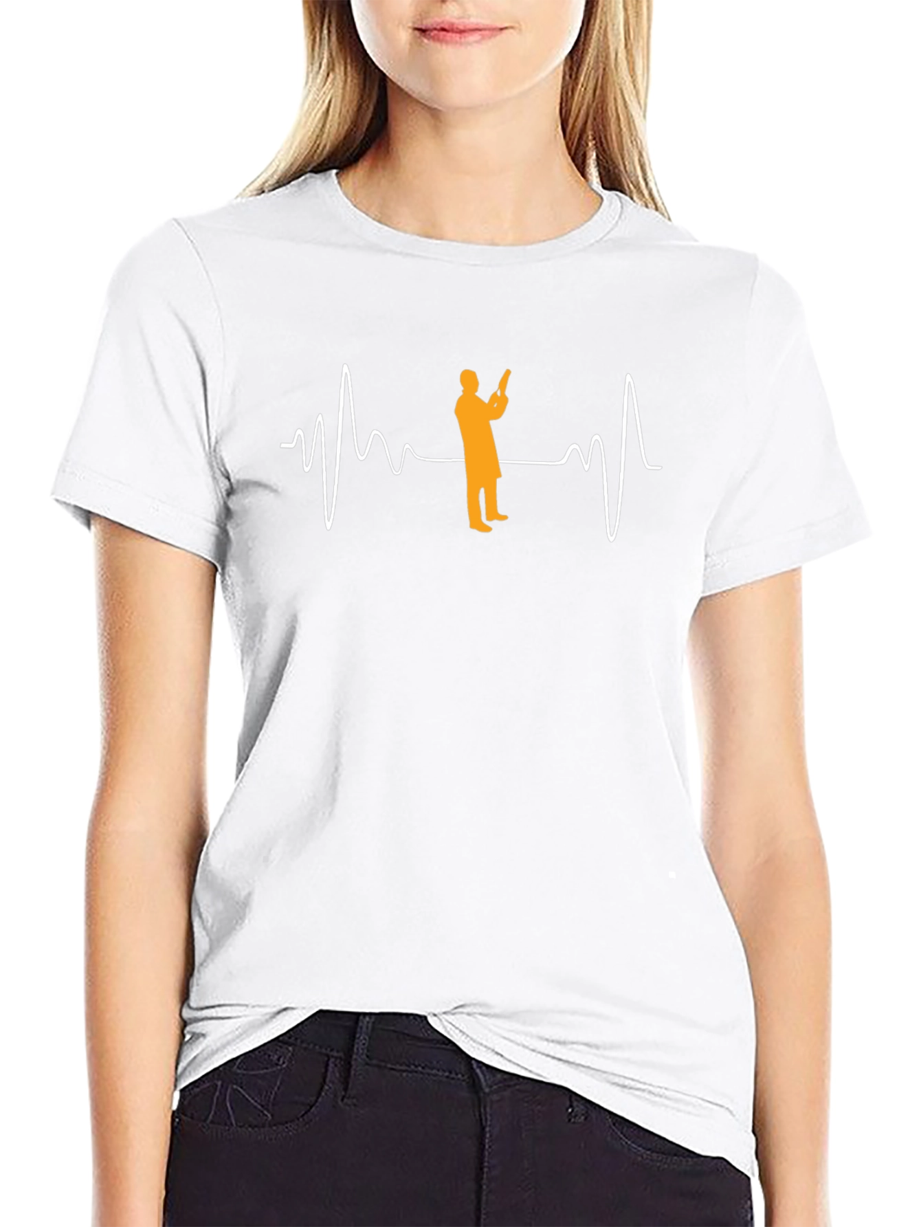 Scientist Heartbeat T-Shirt - Lab Coat Doctor Tee
