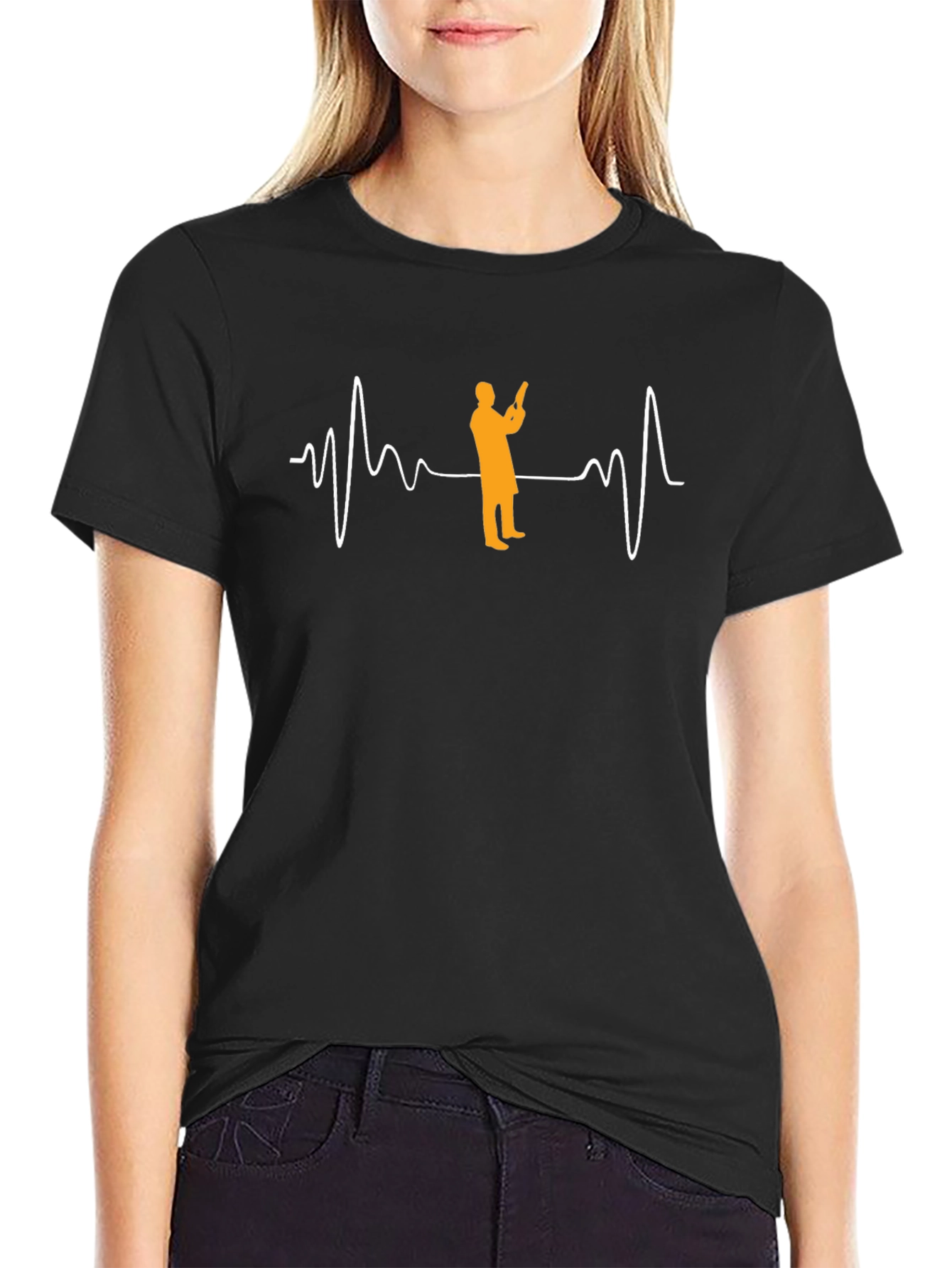 Scientist Heartbeat T-Shirt - Lab Coat Doctor Tee