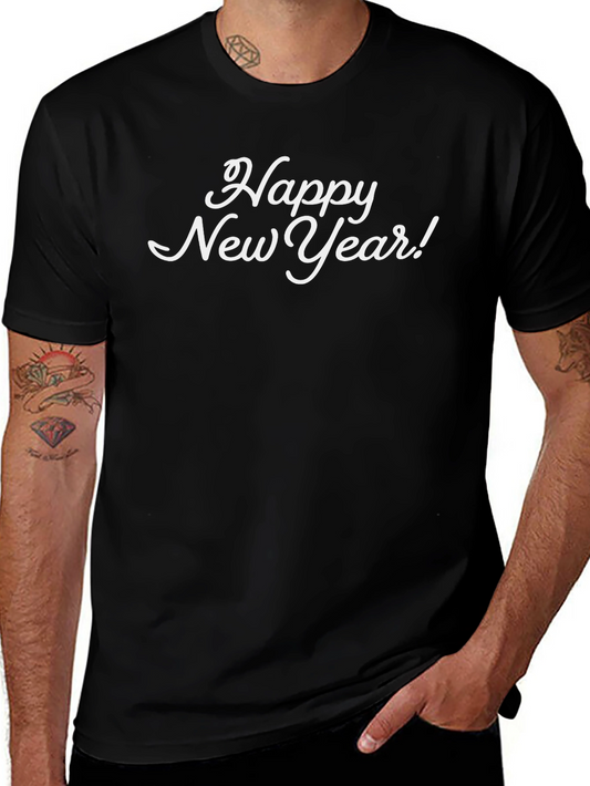 Happy New Year Black Tee