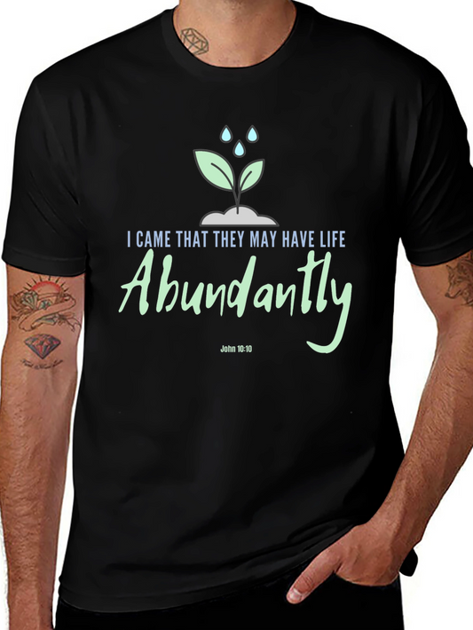 Life Abundantly T-Shirt John 10:10 Christian Apparel