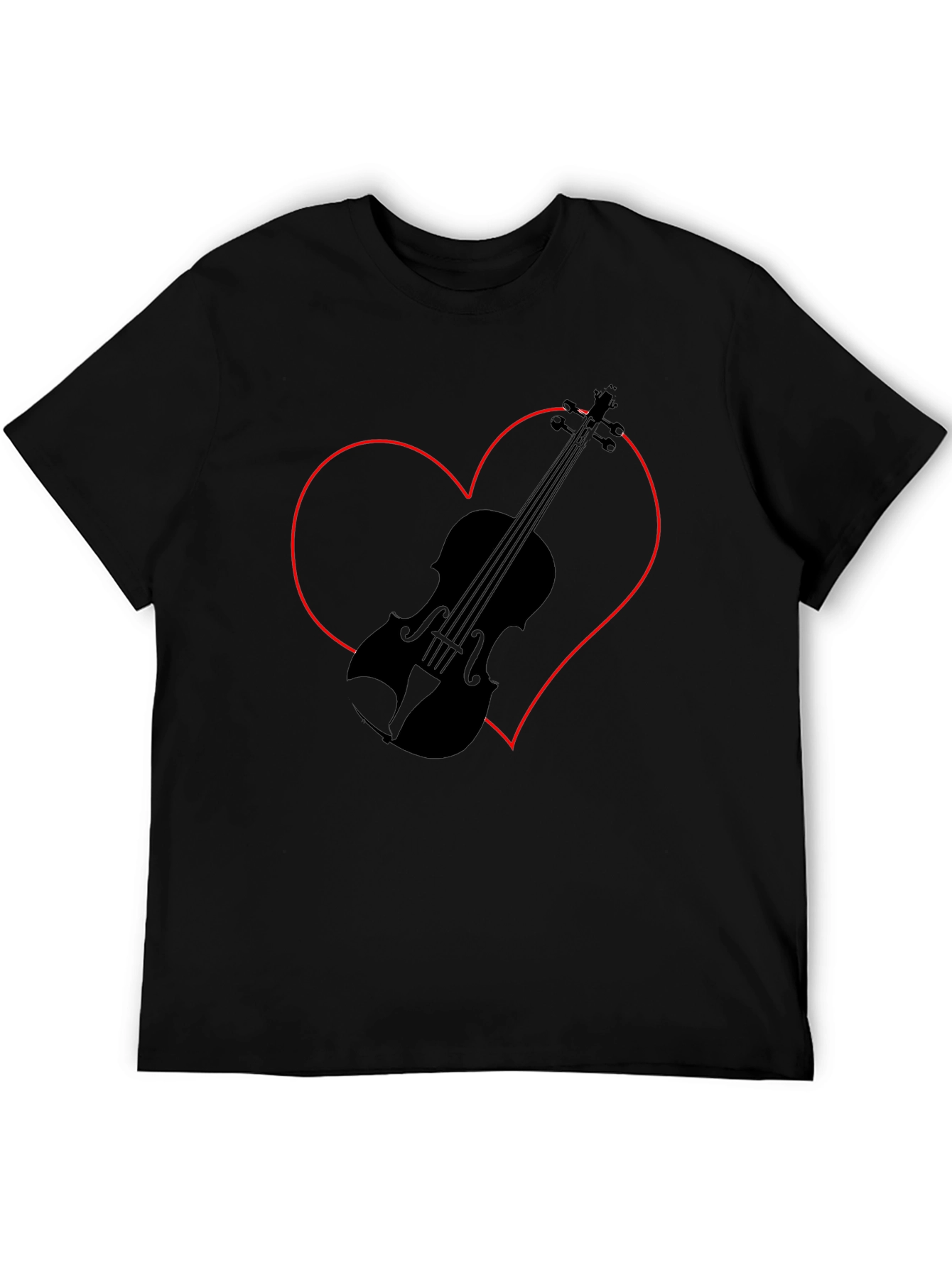 Violin Heart Graphic Tee
