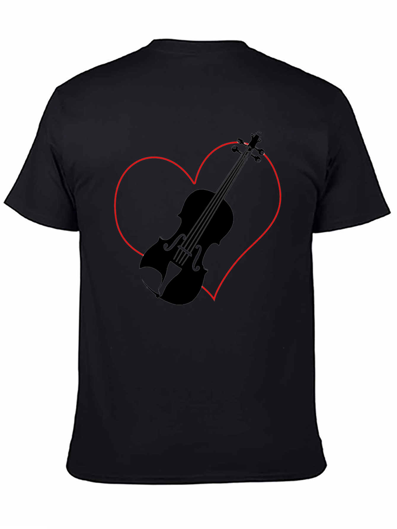 Violin Heart Graphic Tee
