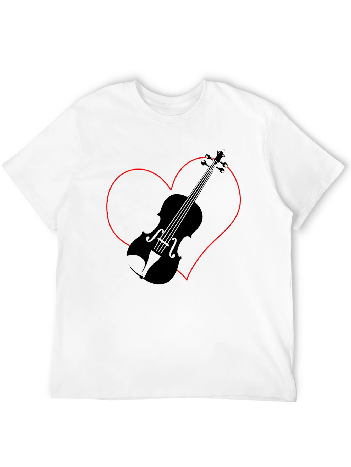 Violin Heart Graphic Tee