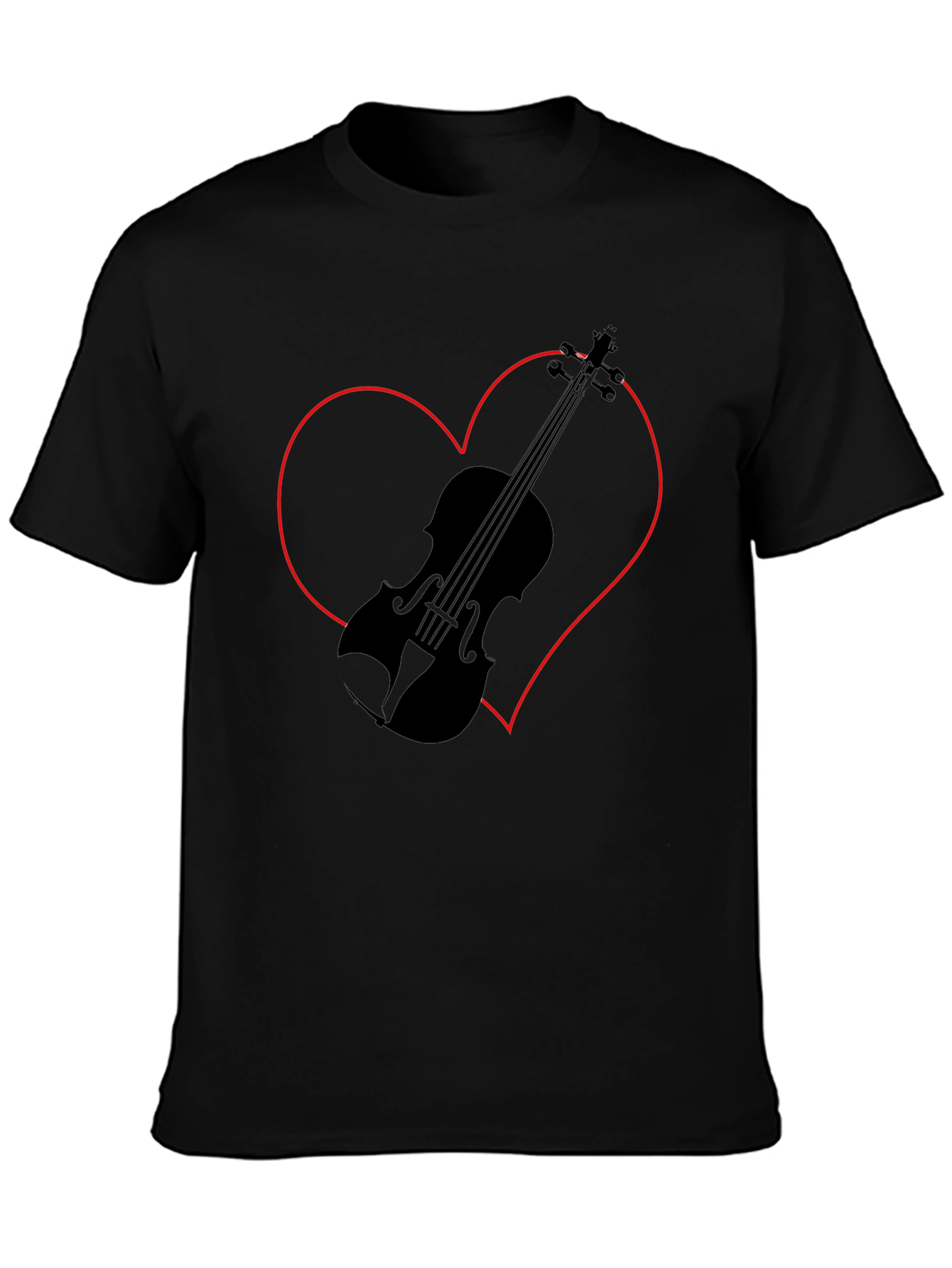 Violin Heart Graphic Tee