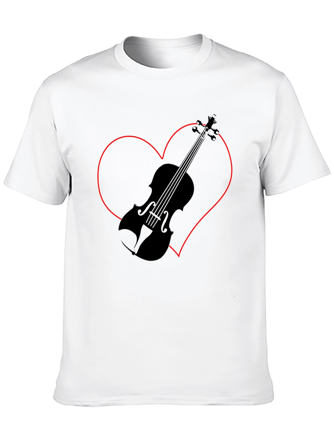 Violin Heart Graphic Tee