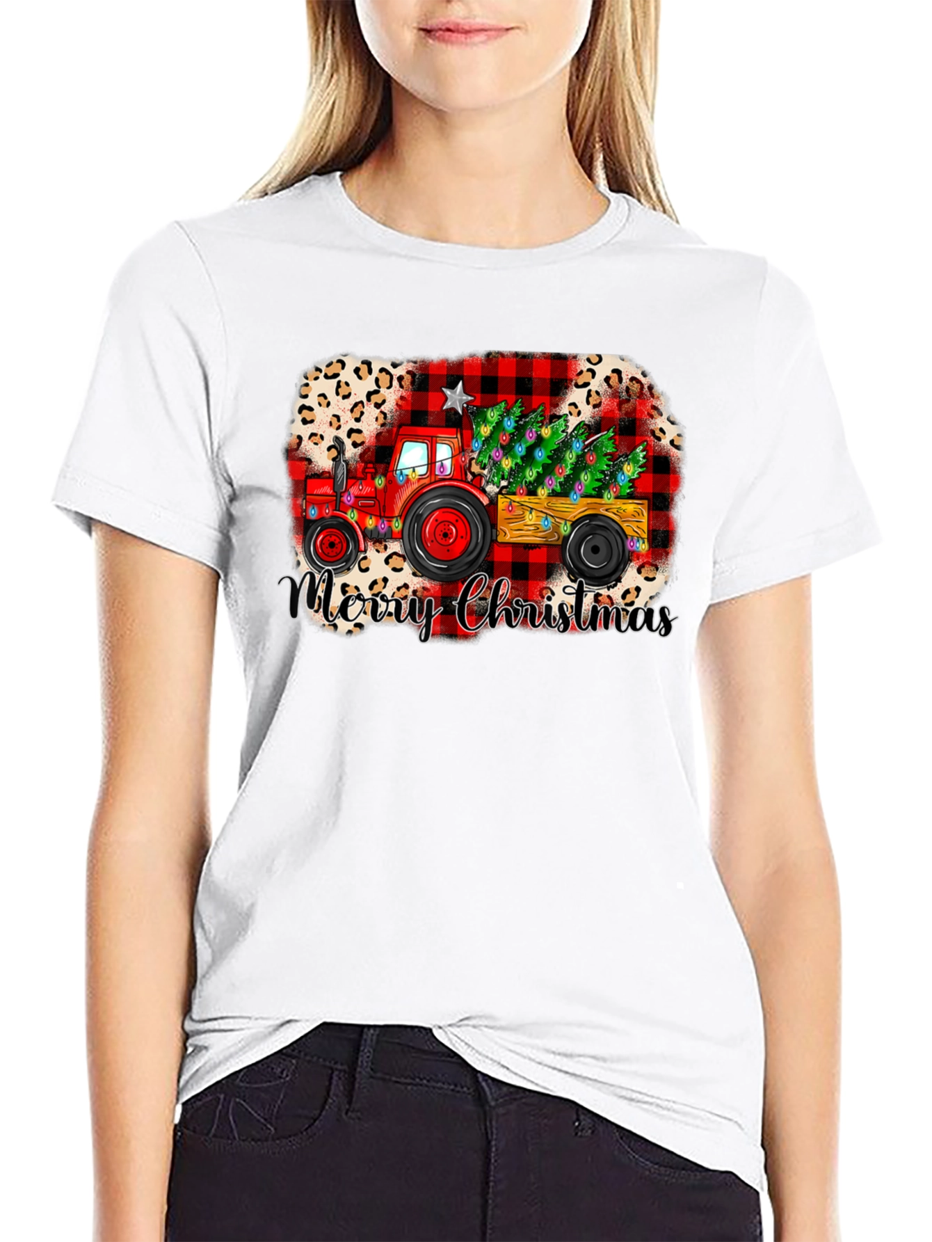 Merry Christmas Tractor Tee