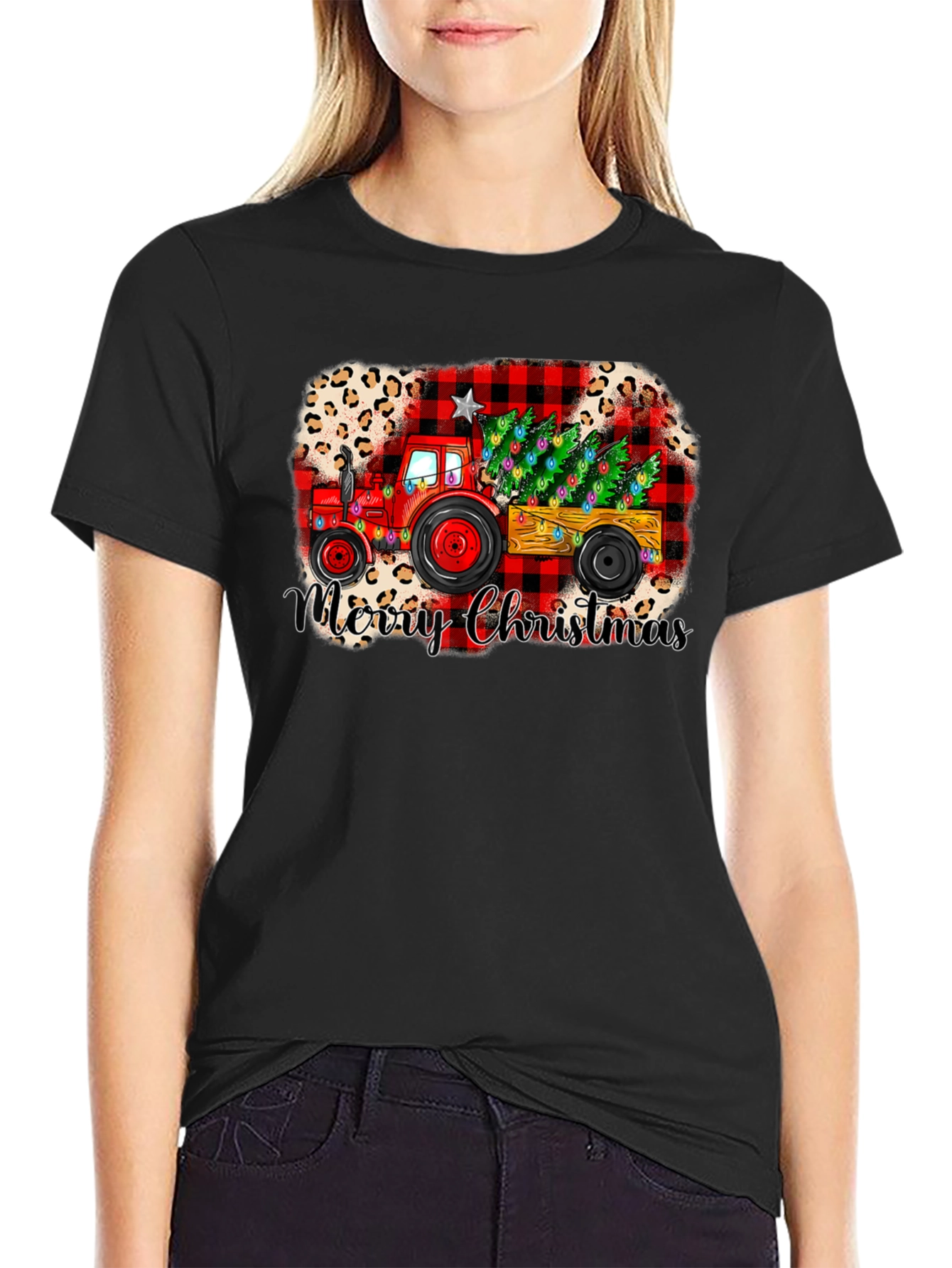 Merry Christmas Tractor Tee