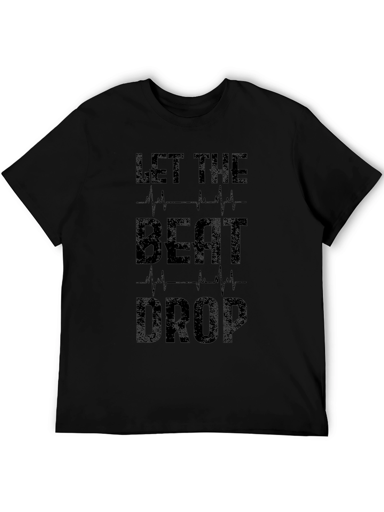 Let the Beat Drop Black Graphic Tee