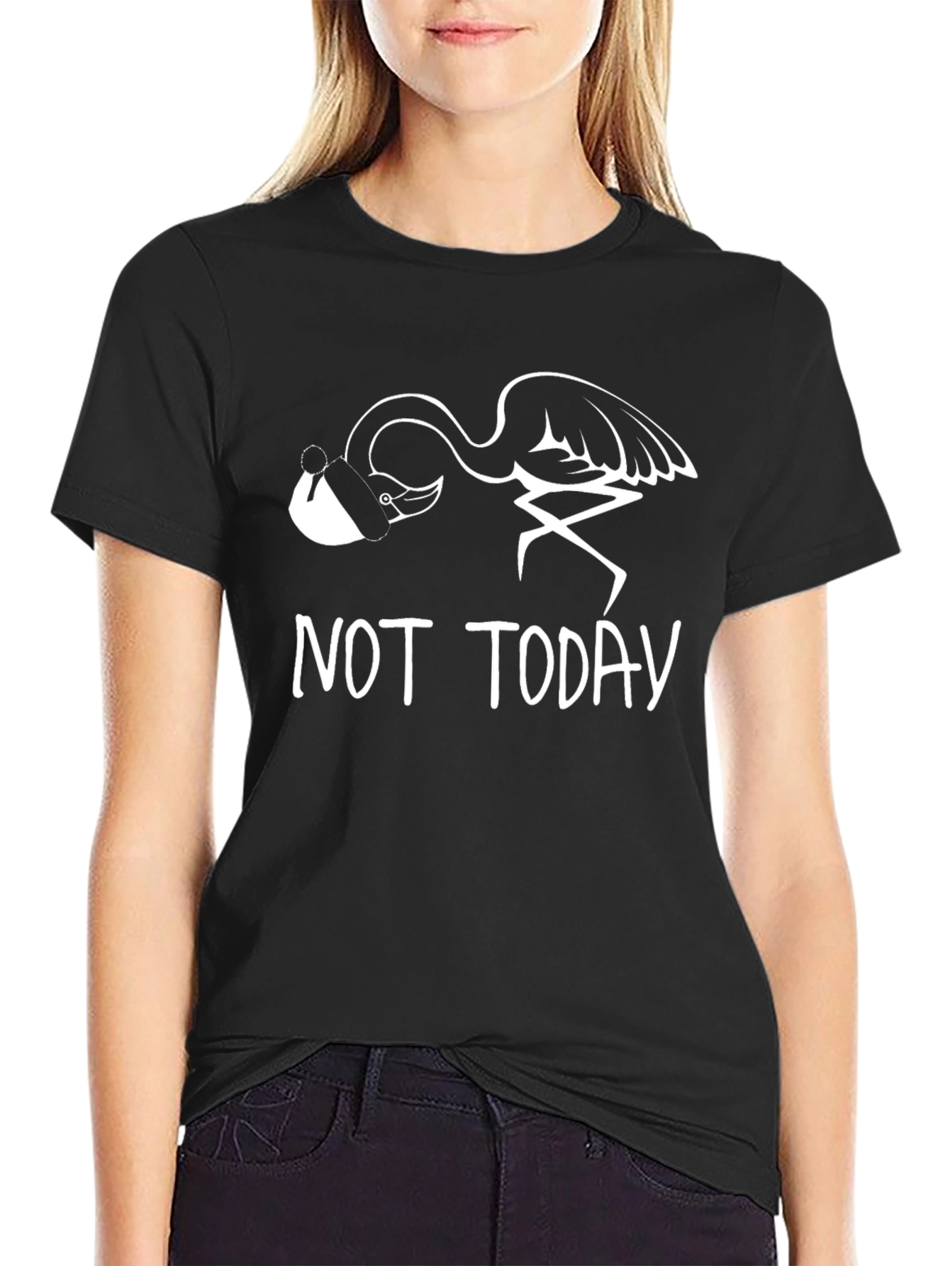 Not Today Flamingo Graphic Tee