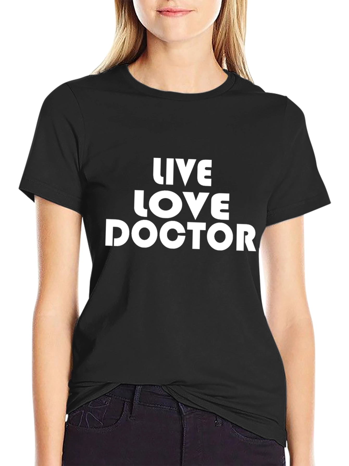 Live Love Doctor Black T-Shirt