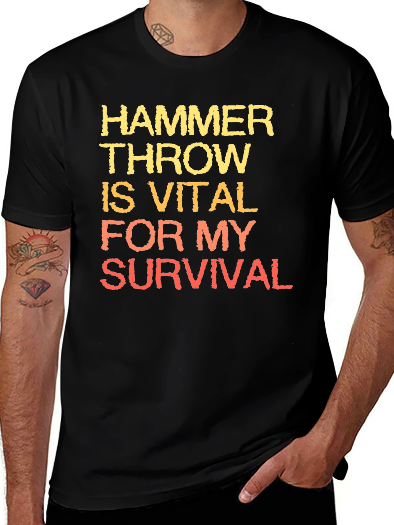 Hammer Throw Survival Graphic Tee