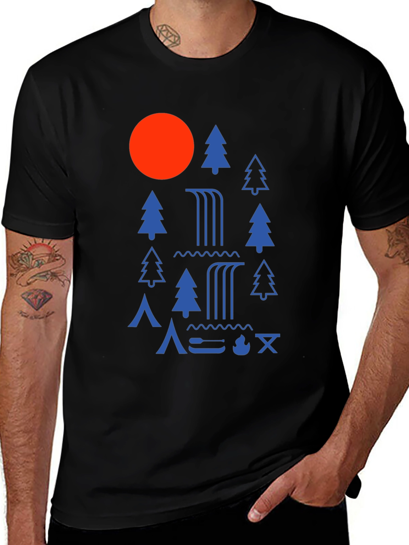 Camping Adventure Graphic Tee - Nature Inspired Design