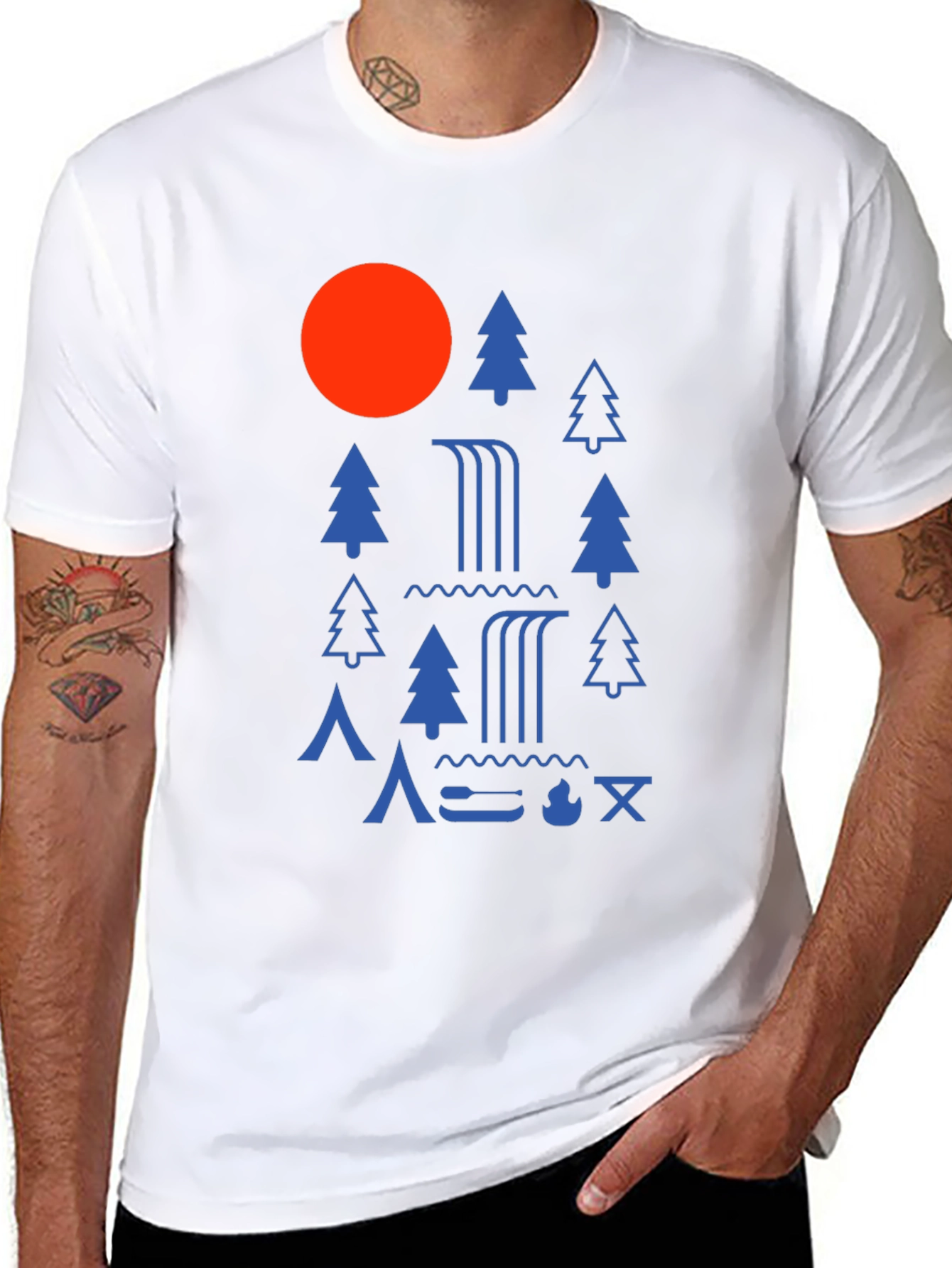 Camping Adventure Graphic Tee - Nature Inspired Design