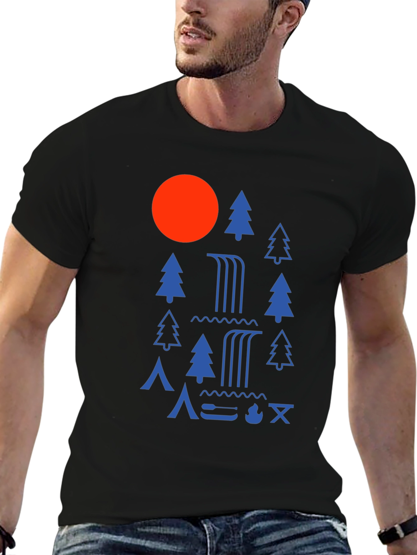 Camping Adventure Graphic Tee - Nature Inspired Design