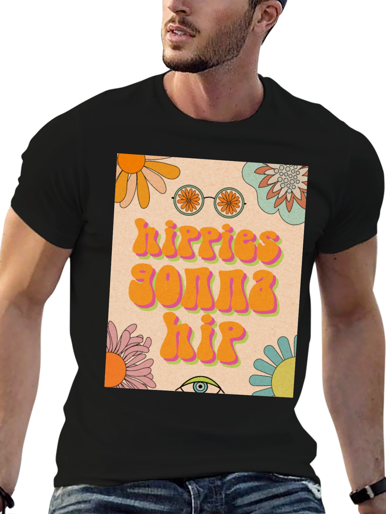 Hippies Gonna Hip T-Shirt Retro Style