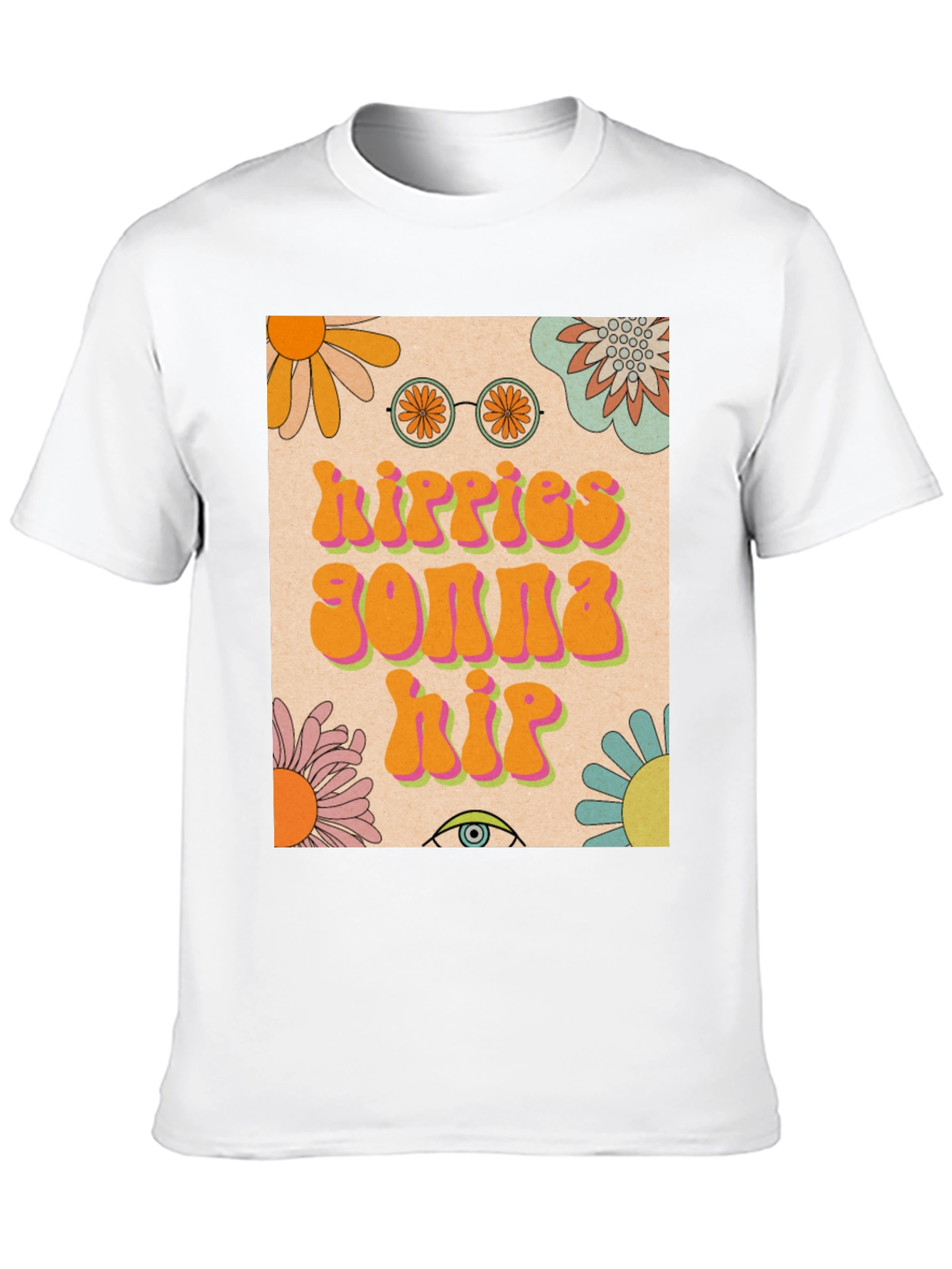 Hippies Gonna Hip T-Shirt Retro Style